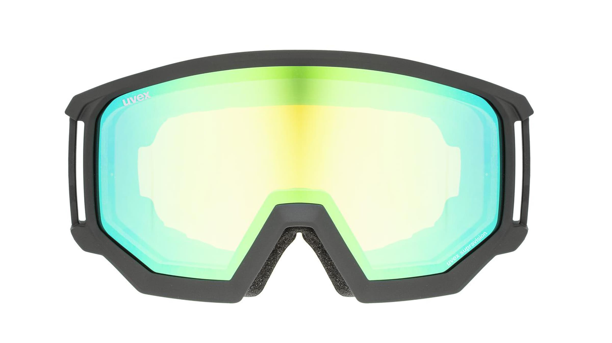 Uvex Athletic FM Unisex-Skibrille Vollrand Monoscheibe Kunststoff-Gestell, schwarz