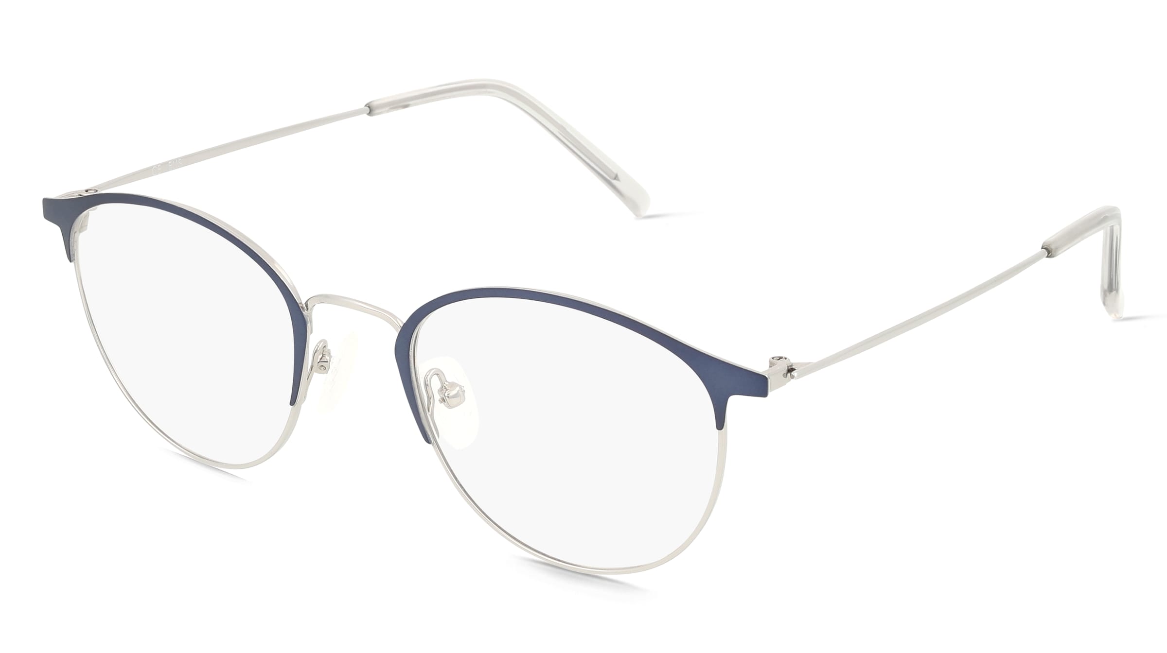 Fielmann OL 029 CL ELIS Unisex-Brille inkl. Gläser Vollrand Rund Memory Effect-Gestell 49/21/145, Blau