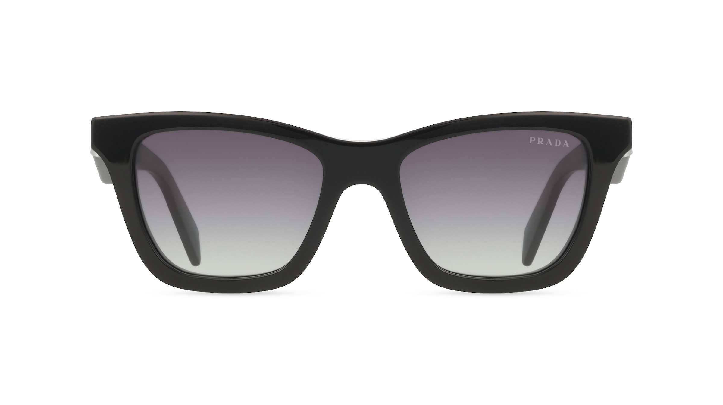 Prada 0PR C07S Damen-Sonnenbrille Vollrand Butterfly Acetat-Gestell, schwarz