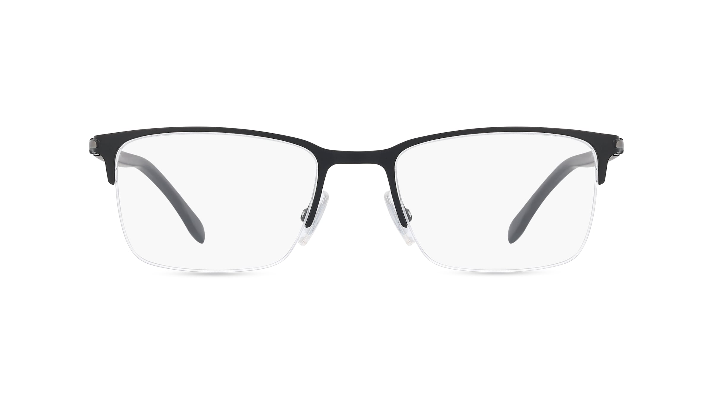 Boss 1007/IT Herren-Brille inkl. Gläser Halbrand Eckig Metall-Gestell 52mm/19mm/145mm, schwarz