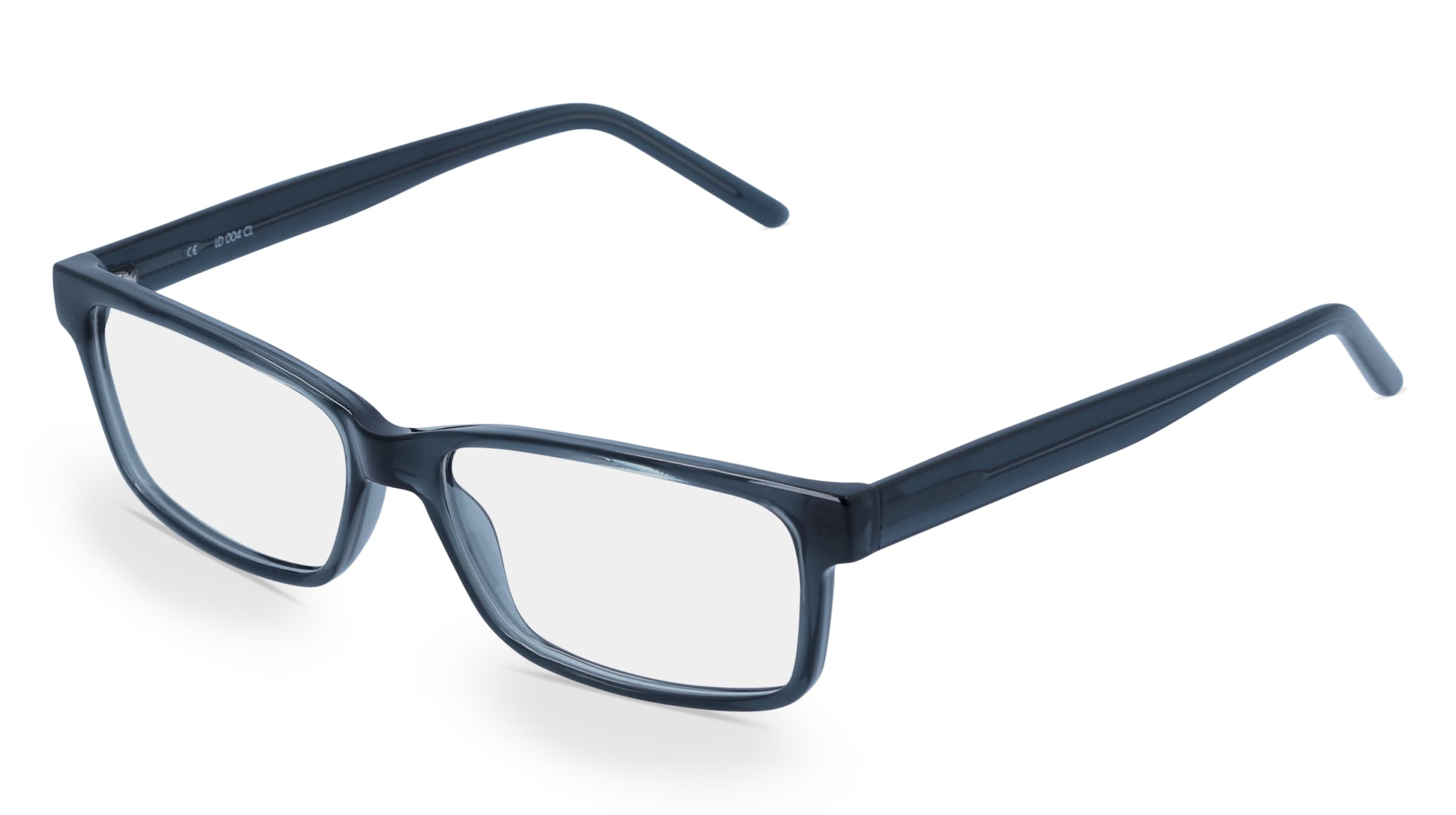 Fielmann LD 004 CL Herren-Brille inkl. Gläser Vollrand Eckig Propionat-Gestell 53mm/15mm/140mm, grau