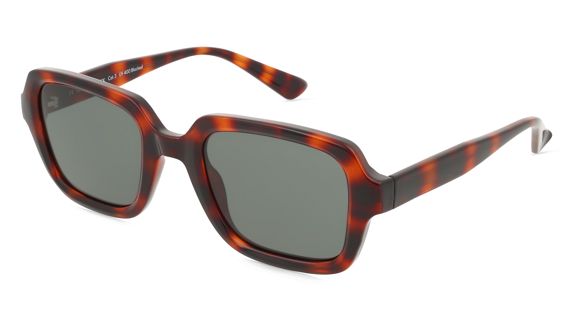 Fielmann MI 060 SUN FA PATRICK Unisex-Sonnenbrille Vollrand Quadratisch Acetat Spritzguss-Gestell, Havanna
