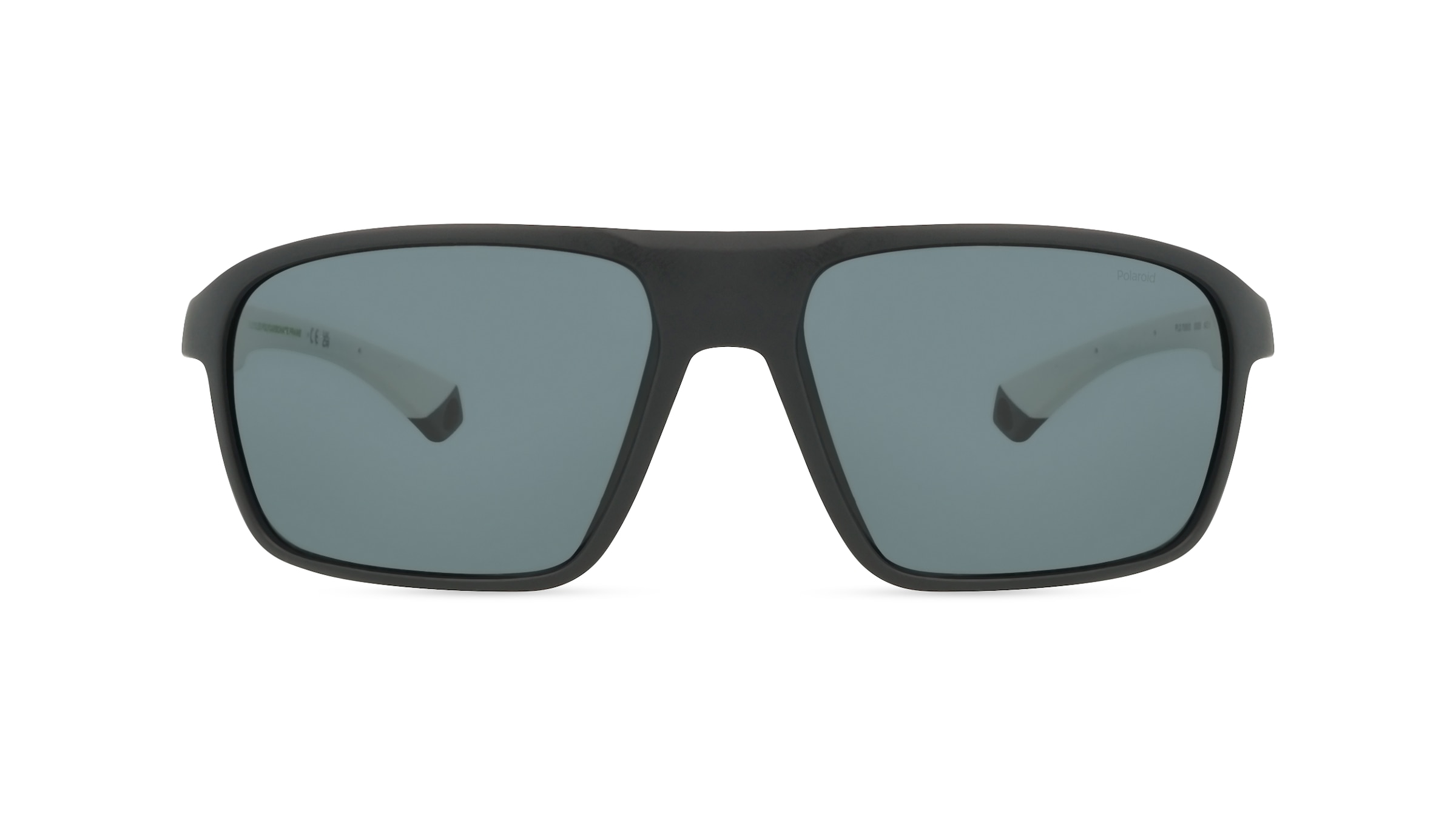 Polaroid PLD 7058/S Herren-Sonnenbrille Vollrand Rectangular Kunststoff-Gestell, schwarz