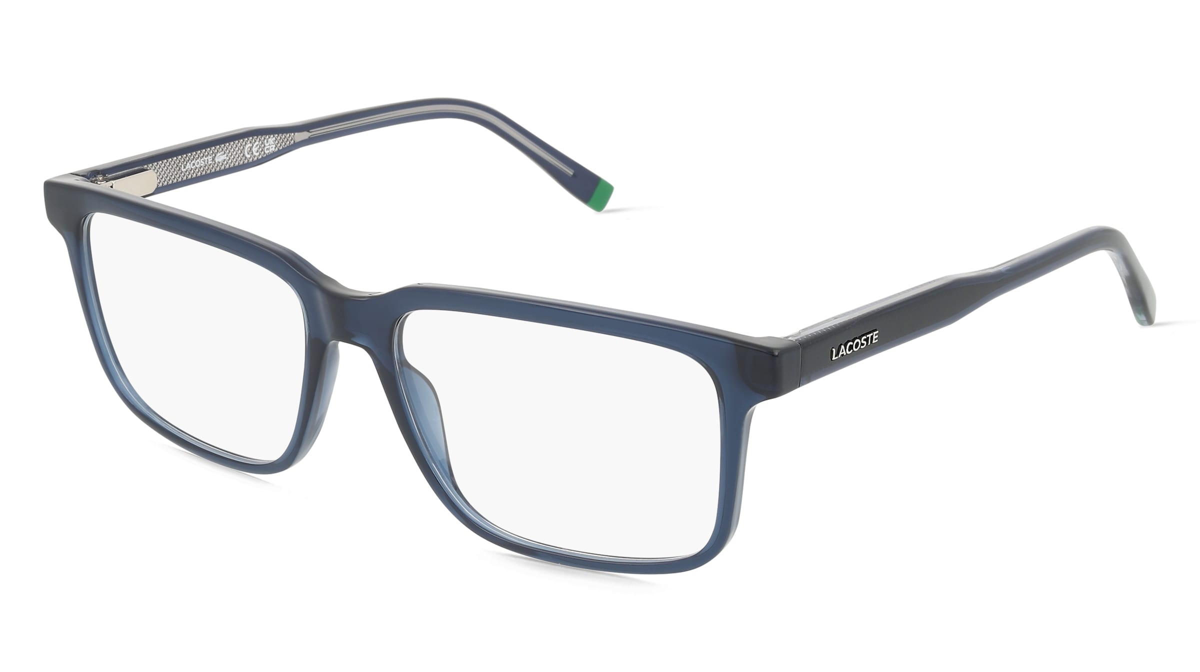 Lacoste L2946 Unisex-Brille inkl. Gläser Vollrand Quadratisch Propionat-Gestell 55/16/145, Blau