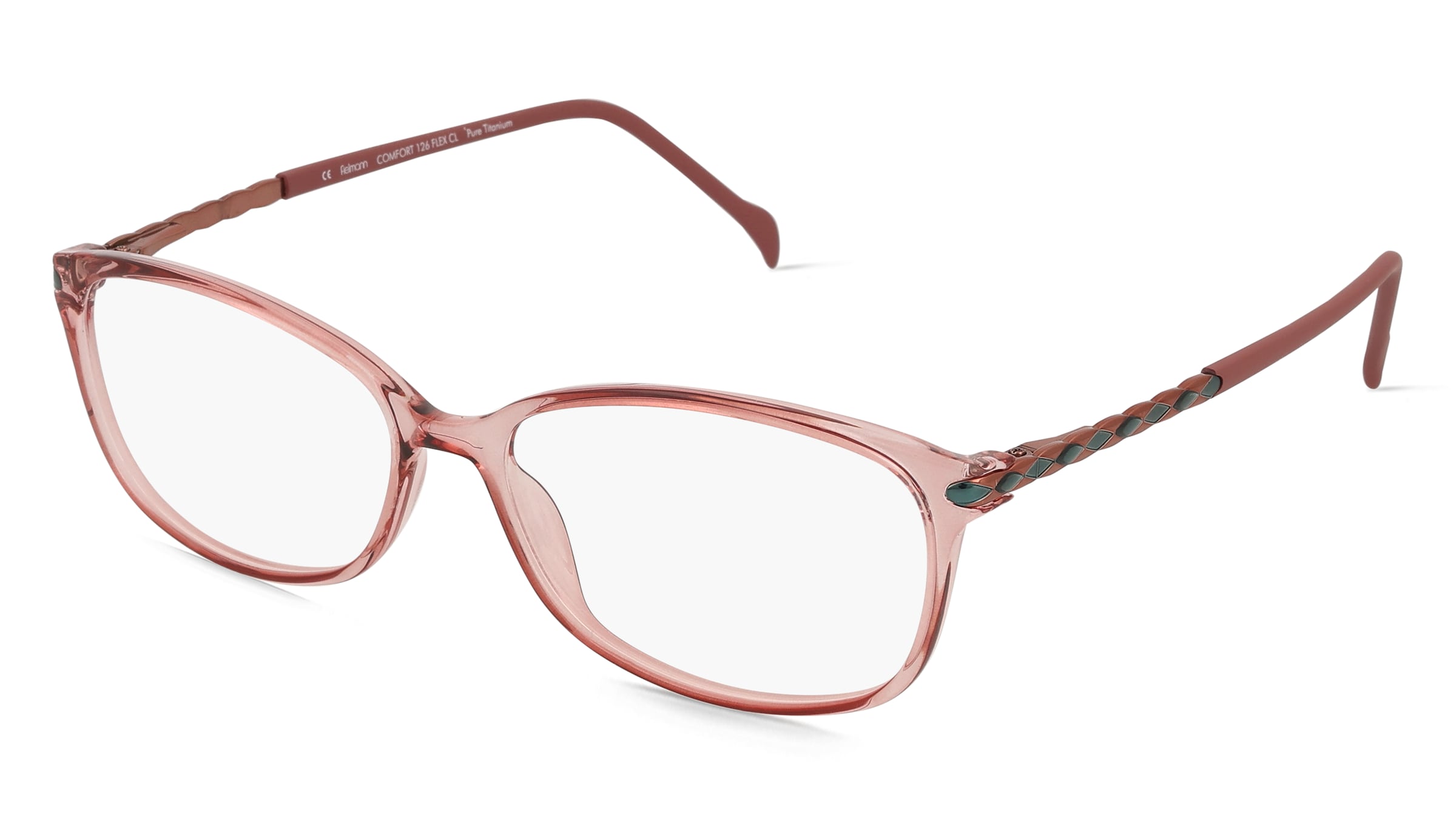 Fielmann COMFORT 126 FLEX CL Damen-Brille inkl. Gläser Vollrand Oval TR90-Gestell 52/14/130, Lila