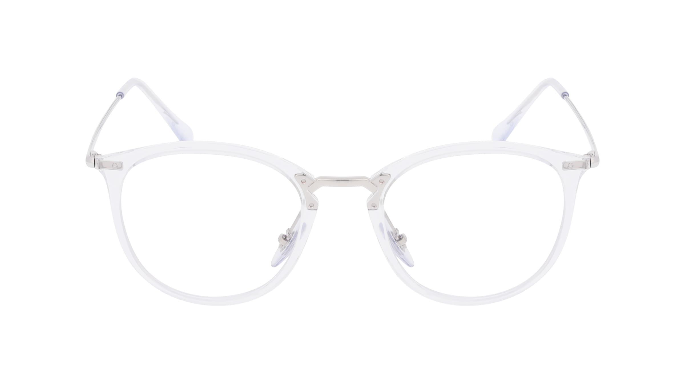 Ray-Ban RX7140 Unisex-Brille inkl. Gläser Vollrand Panto Kunststoff-Gestell 49/20/150, transparent