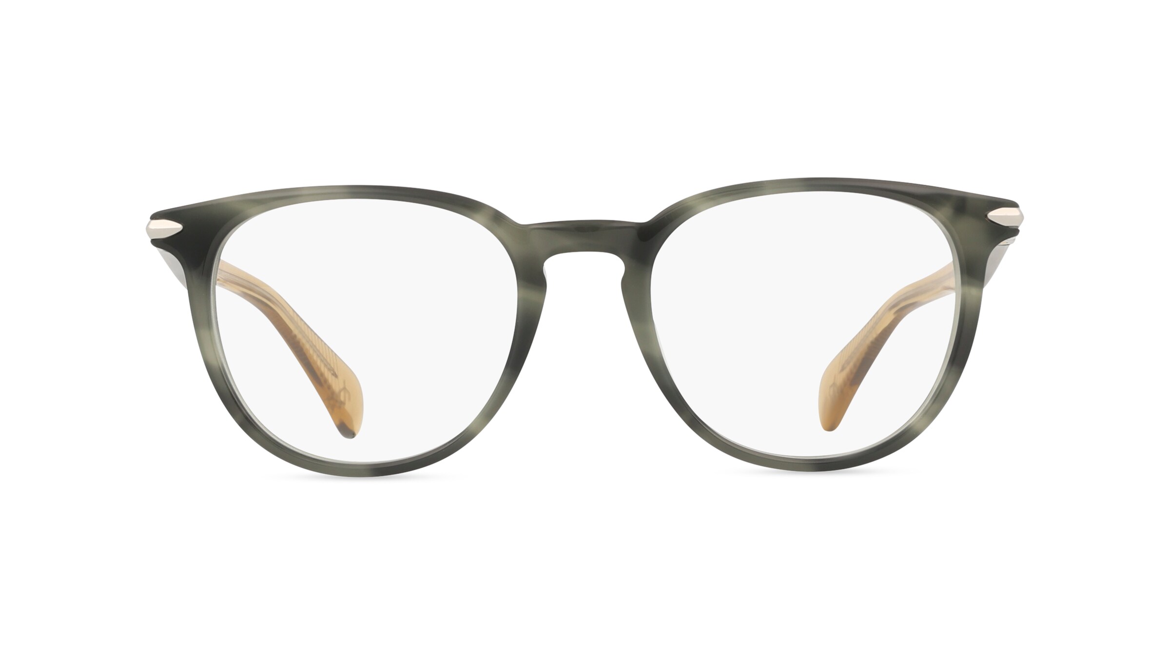 Rag & Bone RNB7028/G Herren-Brille inkl. Gläser Vollrand Panto Acetat-Gestell 50mm/20mm/145mm, grau