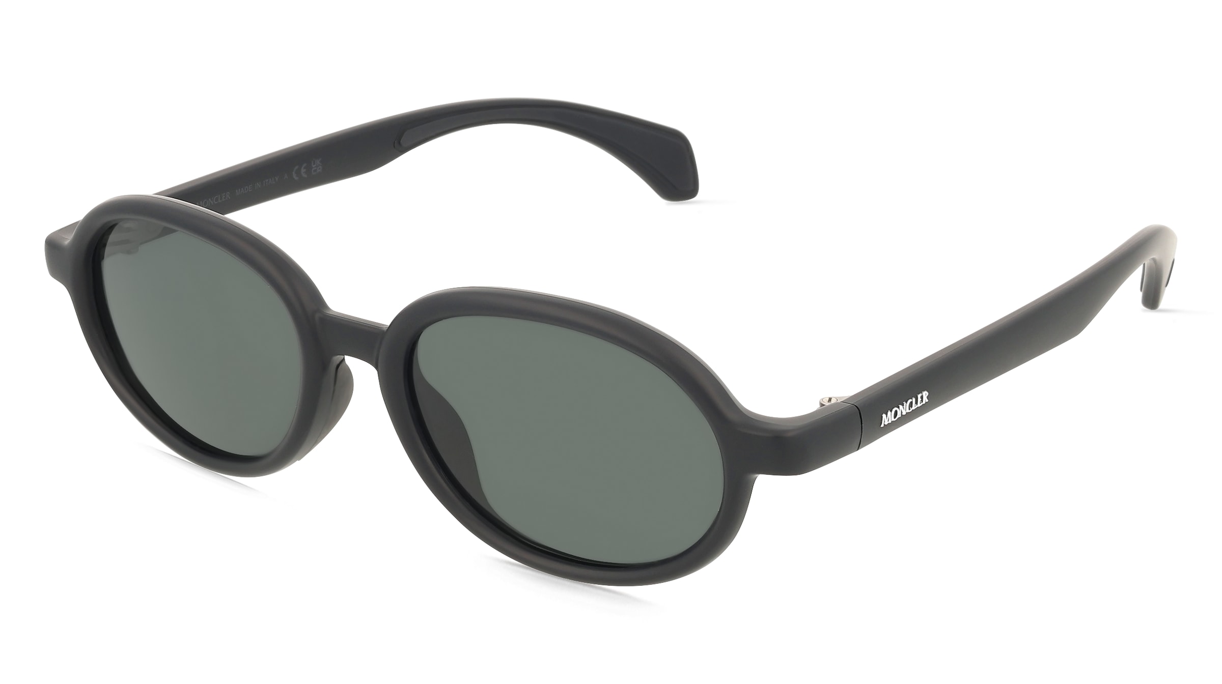 Moncler ME8006 CAPRICE Unisex-Sonnenbrille Vollrand Oval Kunststoff-Gestell, Schwarz