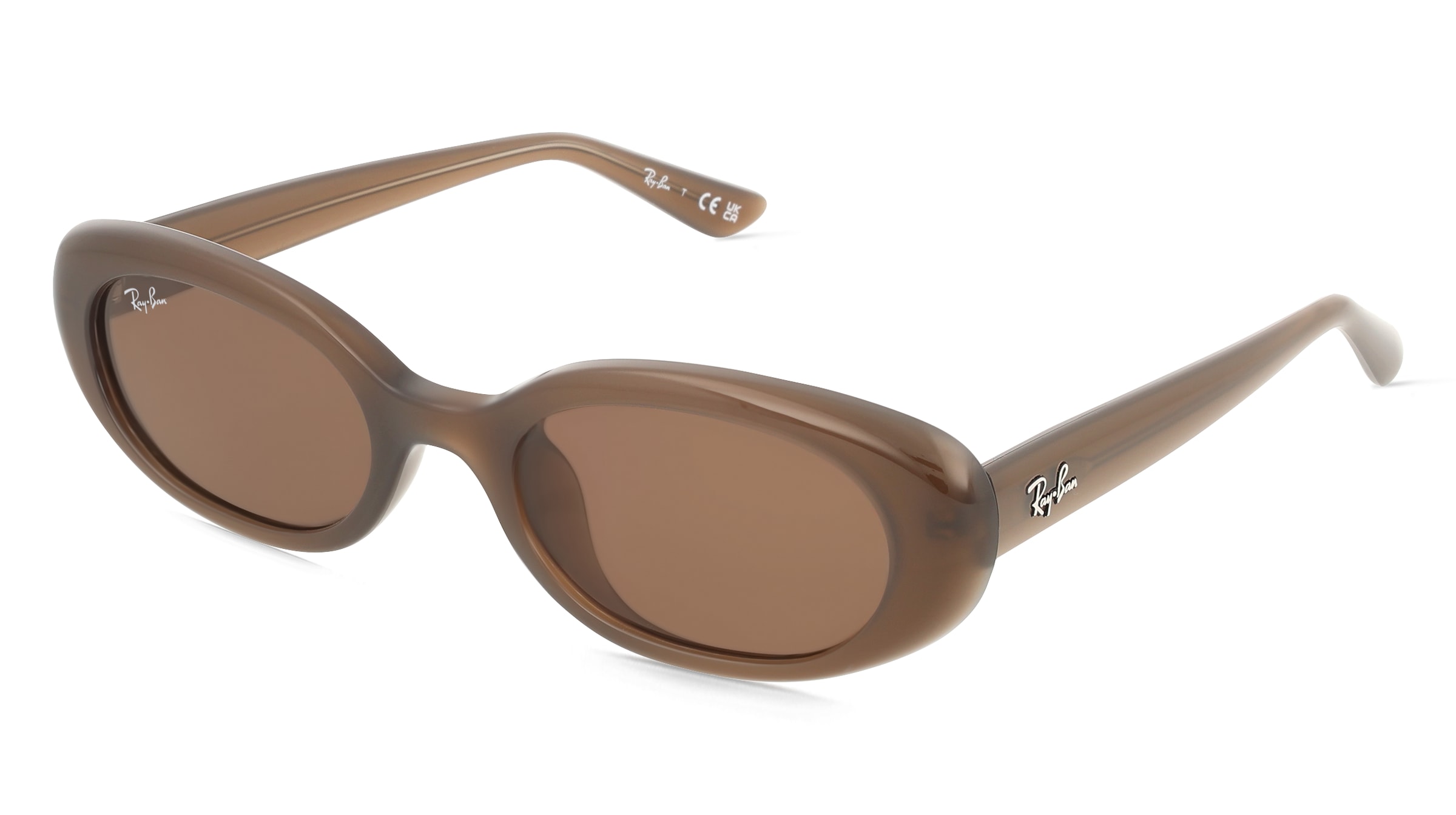 Ray-Ban RAY BAN RB4441D Unisex-Sonnenbrille Vollrand Quadratisch Kunststoff-Gestell, Braun