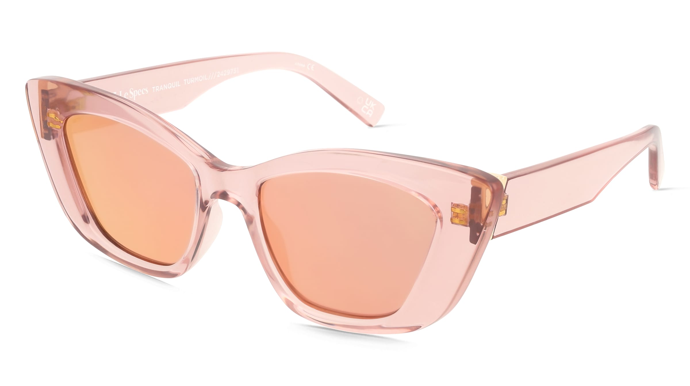 Le Specs LSU2429731 Damen-Sonnenbrille Vollrand Cat Eye Kunststoff-Gestell, Pink