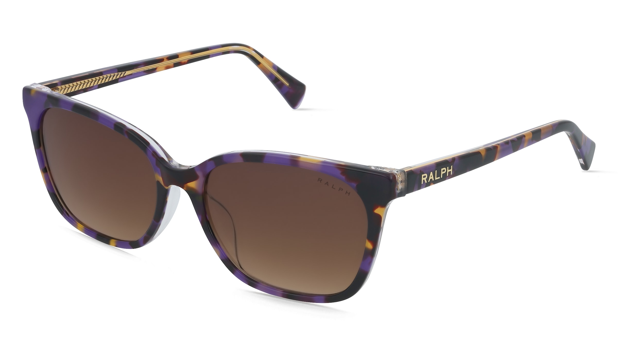 Ralph Lauren RA5348U Damen-Sonnenbrille Vollrand Quadratisch Acetat-Gestell, Lila