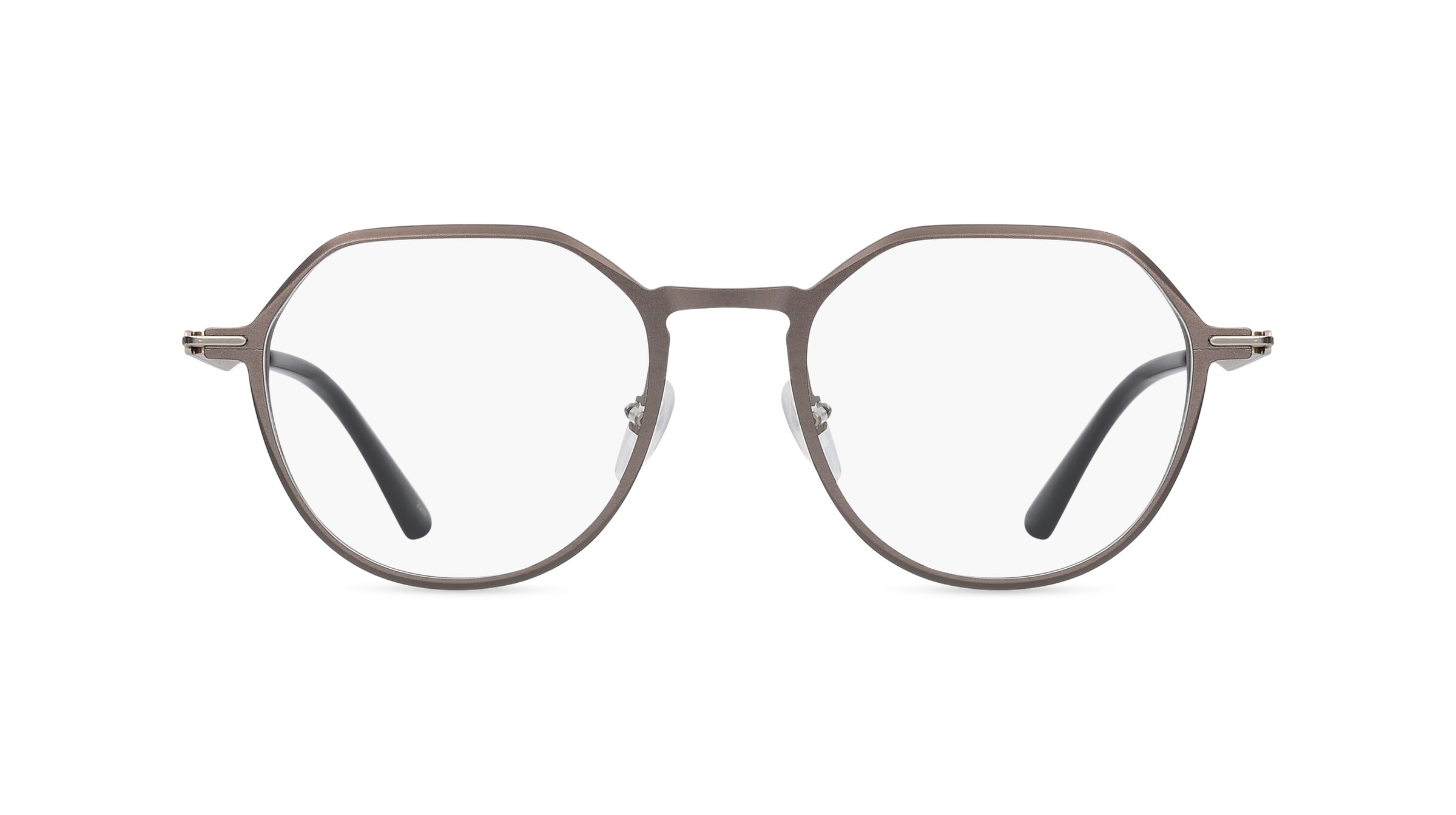 Calvin Klein CK22100 Unisex-Brille inkl. Gläser Vollrand Panto Metall-Gestell 50mm/20mm/145mm, grau