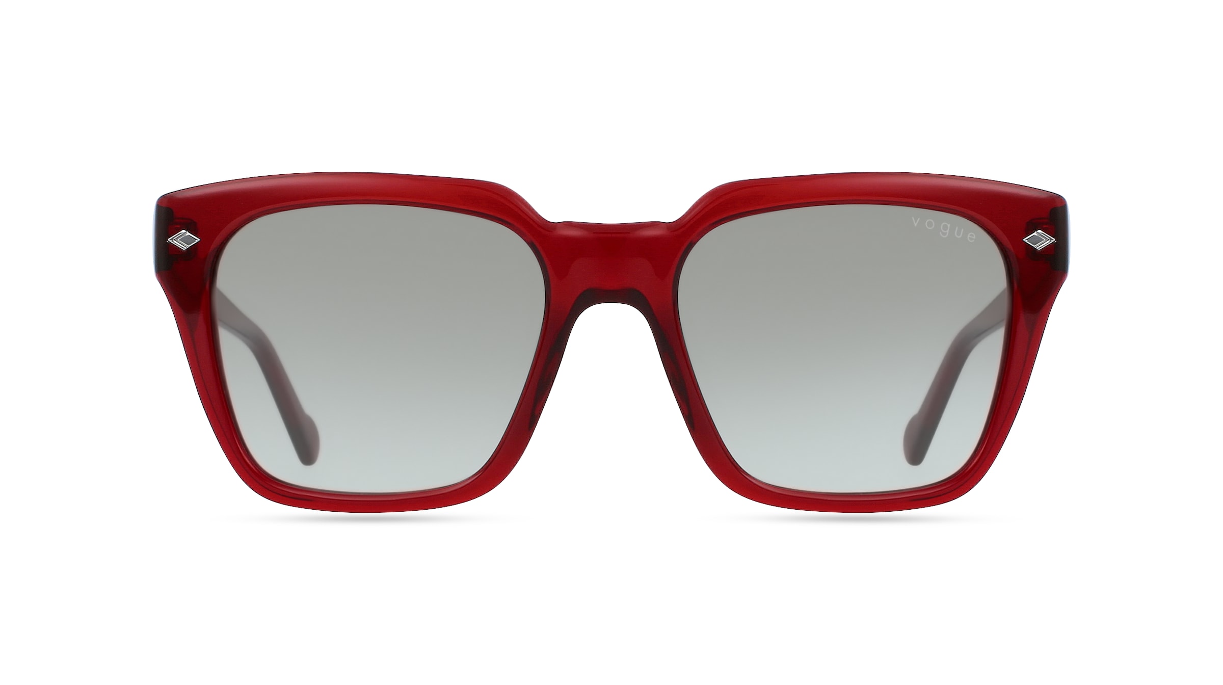 Vogue eyewear VO5380S Herren-Sonnenbrille Vollrand Eckig Acetat-Gestell, rot