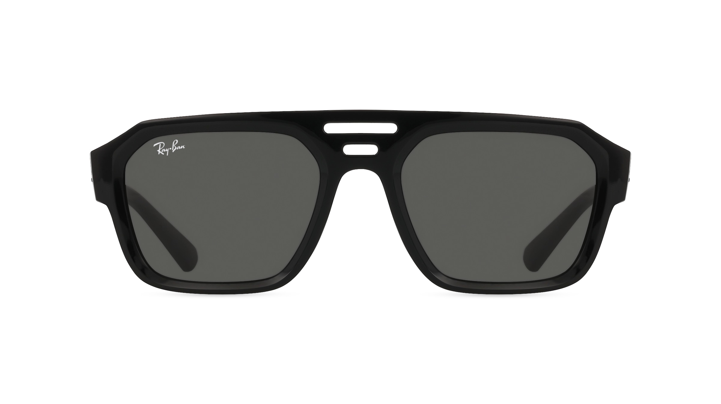 Ray-Ban 0RB4397 Unisex-Sonnenbrille Vollrand Eckig Acetat-Gestell, schwarz