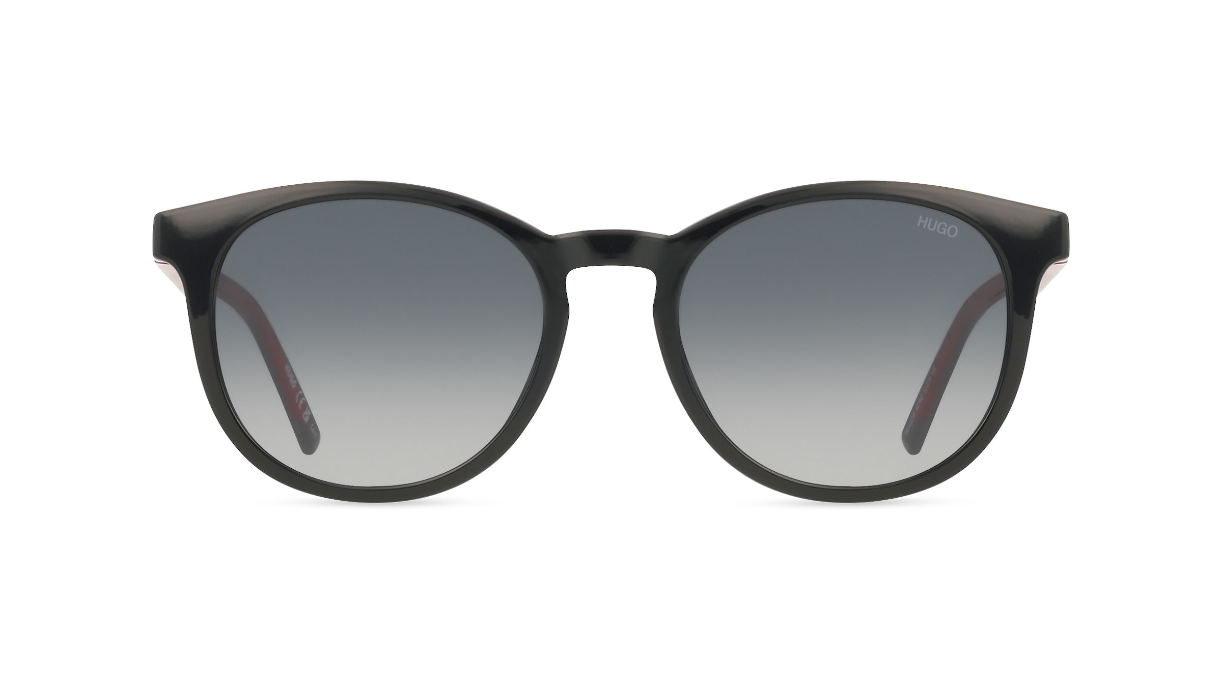 Hugo HG 1357/S Herren-Sonnenbrille Vollrand Panto Kunststoff-Gestell, schwarz