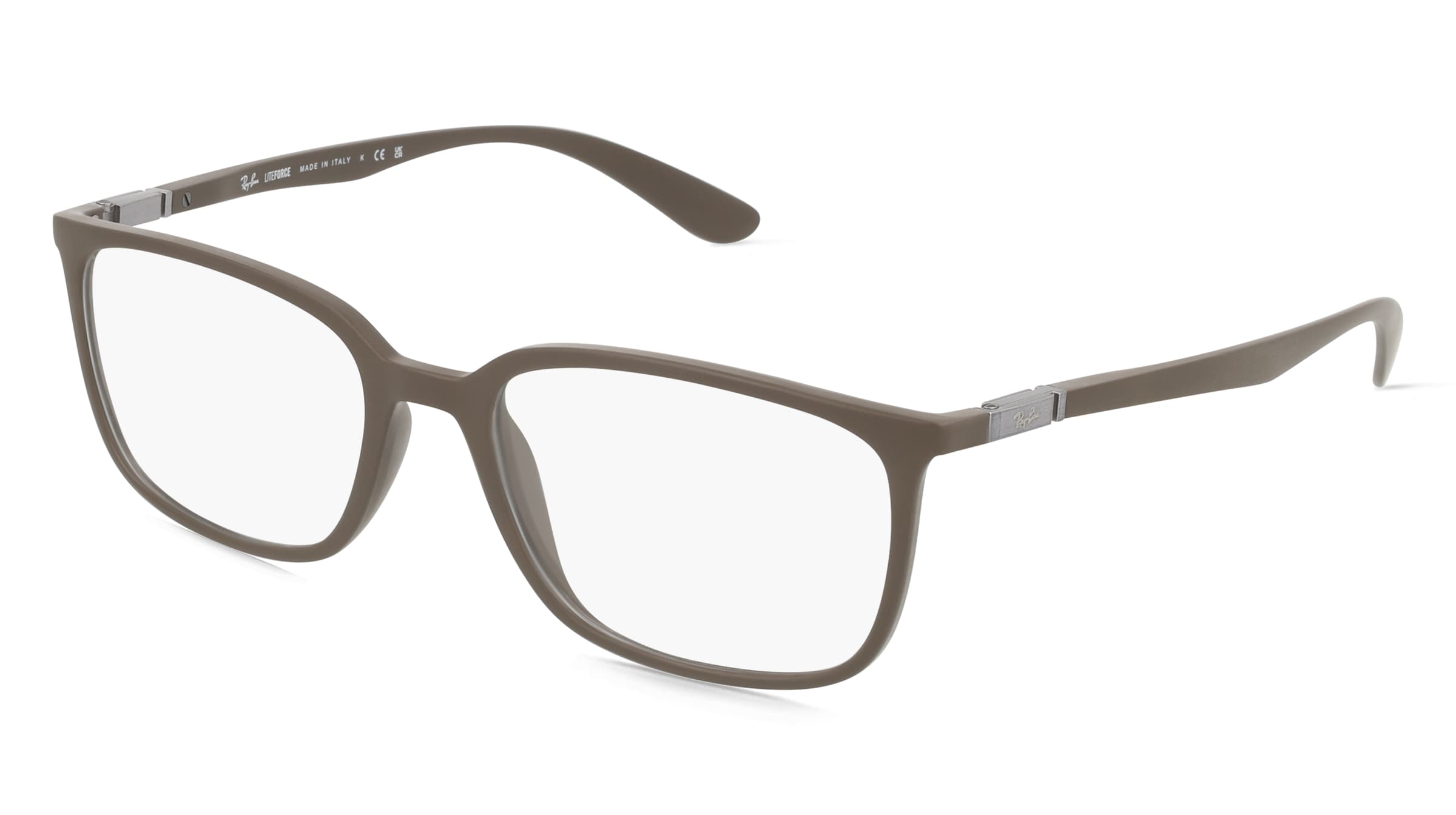 Ray-Ban RX7208 Unisex-Brille inkl. Gläser Vollrand Quadratisch Acetat-Gestell 54/18/145, Braun