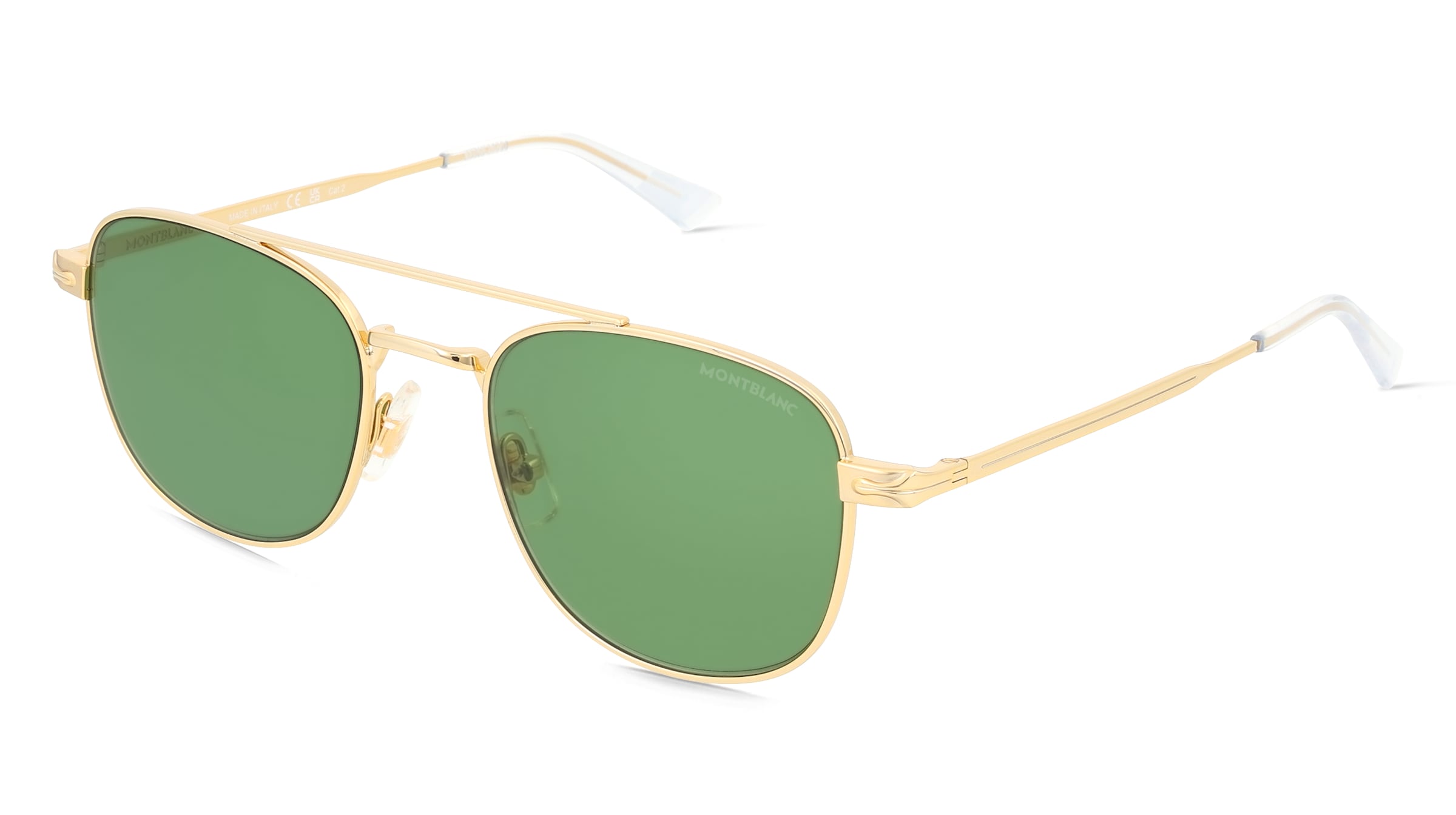 Montblanc MB0363S Unisex-Sonnenbrille Vollrand Pilot Metall-Gestell, Gold