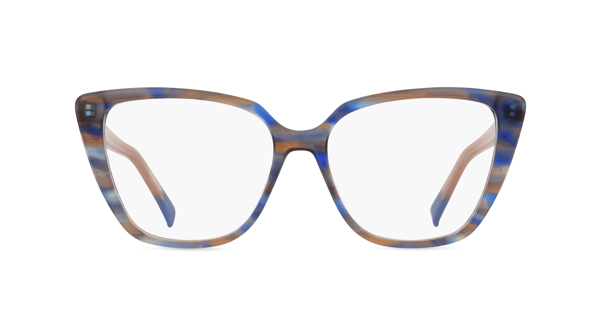 MISSONI 0159 Damen-Brille inkl. Gläser Vollrand Butterfly Acetat-Gestell 54mm/15mm/145mm, braun