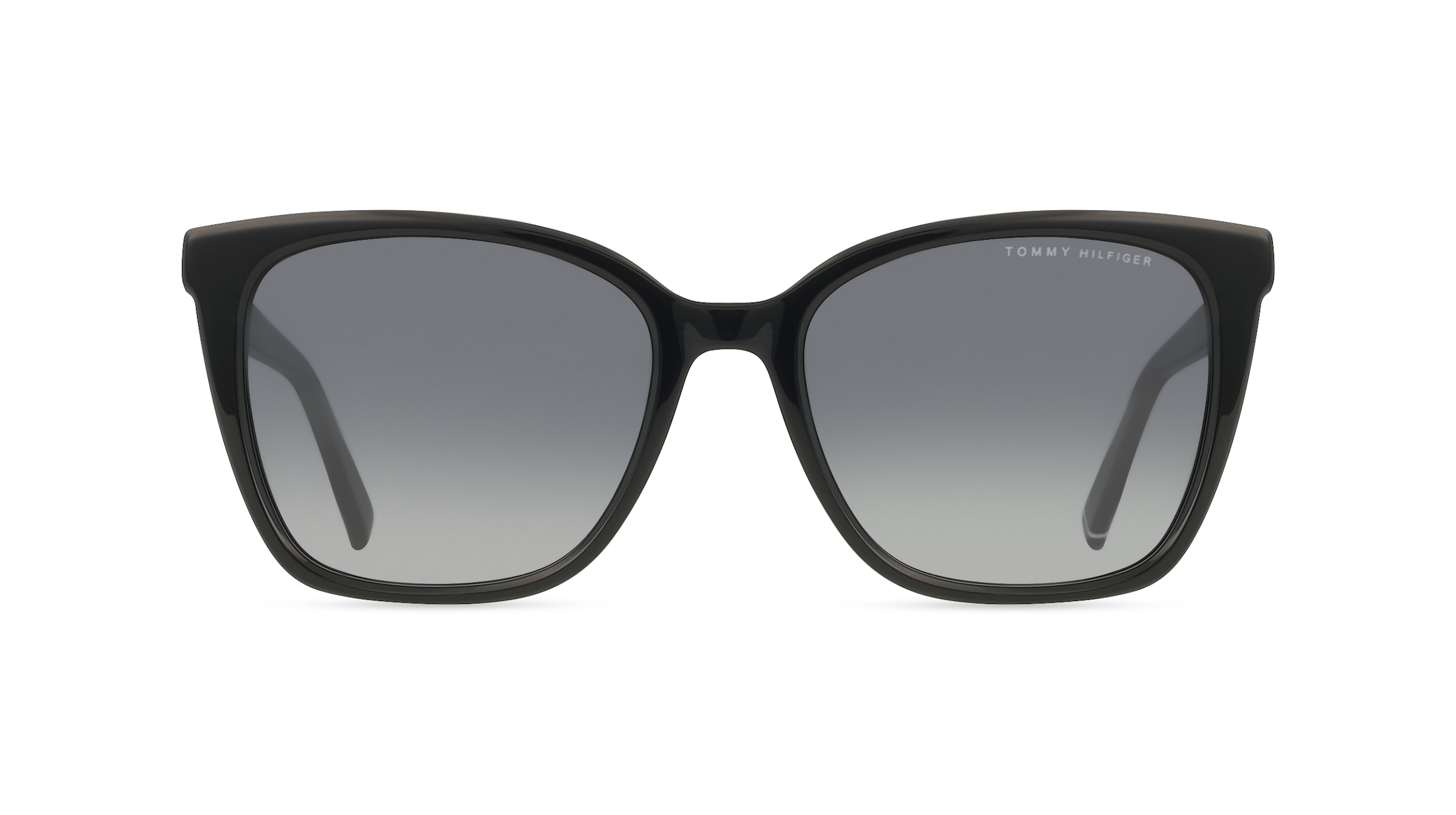 Tommy Hilfiger TH 2226/S Damen-Sonnenbrille Vollrand Rechteckig Acetat-Gestell, schwarz