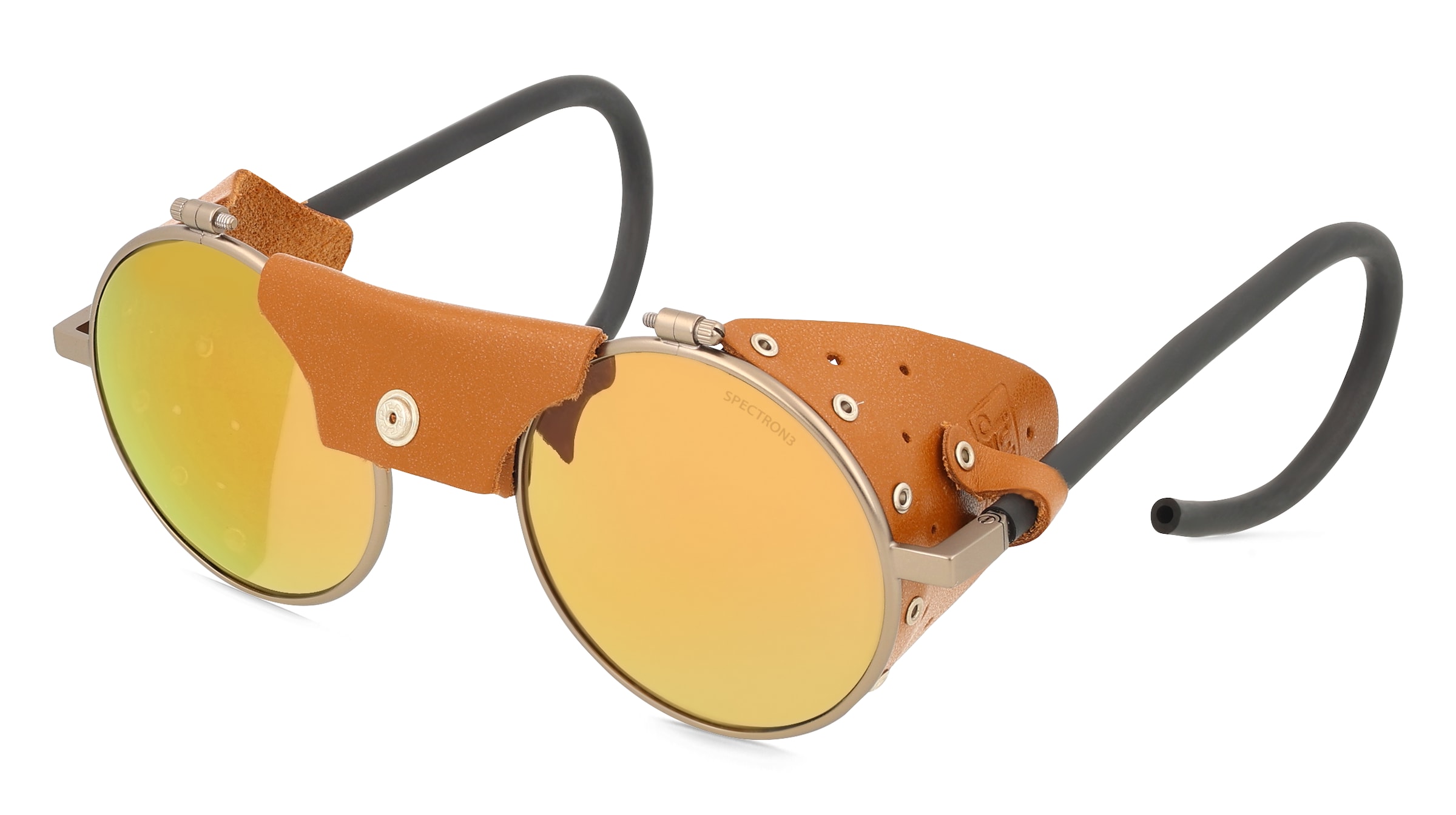 Julbo J01011 VERMONT CLASSIC Unisex-Sonnenbrille Vollrand Rund Metall-Gestell, Braun