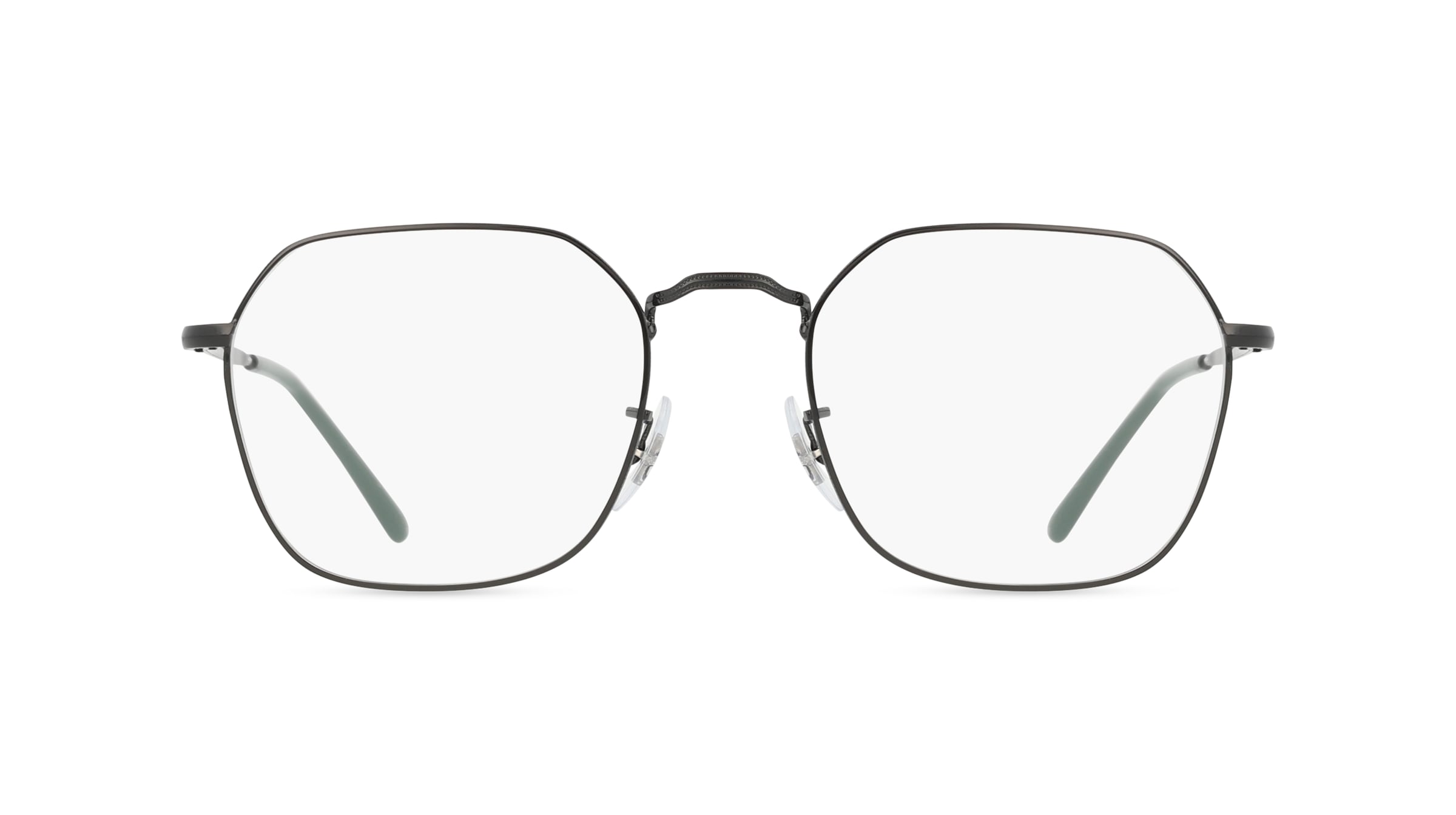 Ray-Ban RX3694V Unisex-Brille inkl. Gläser Vollrand Achteckig Metall-Gestell 51mm/20mm/140mm, schwarz