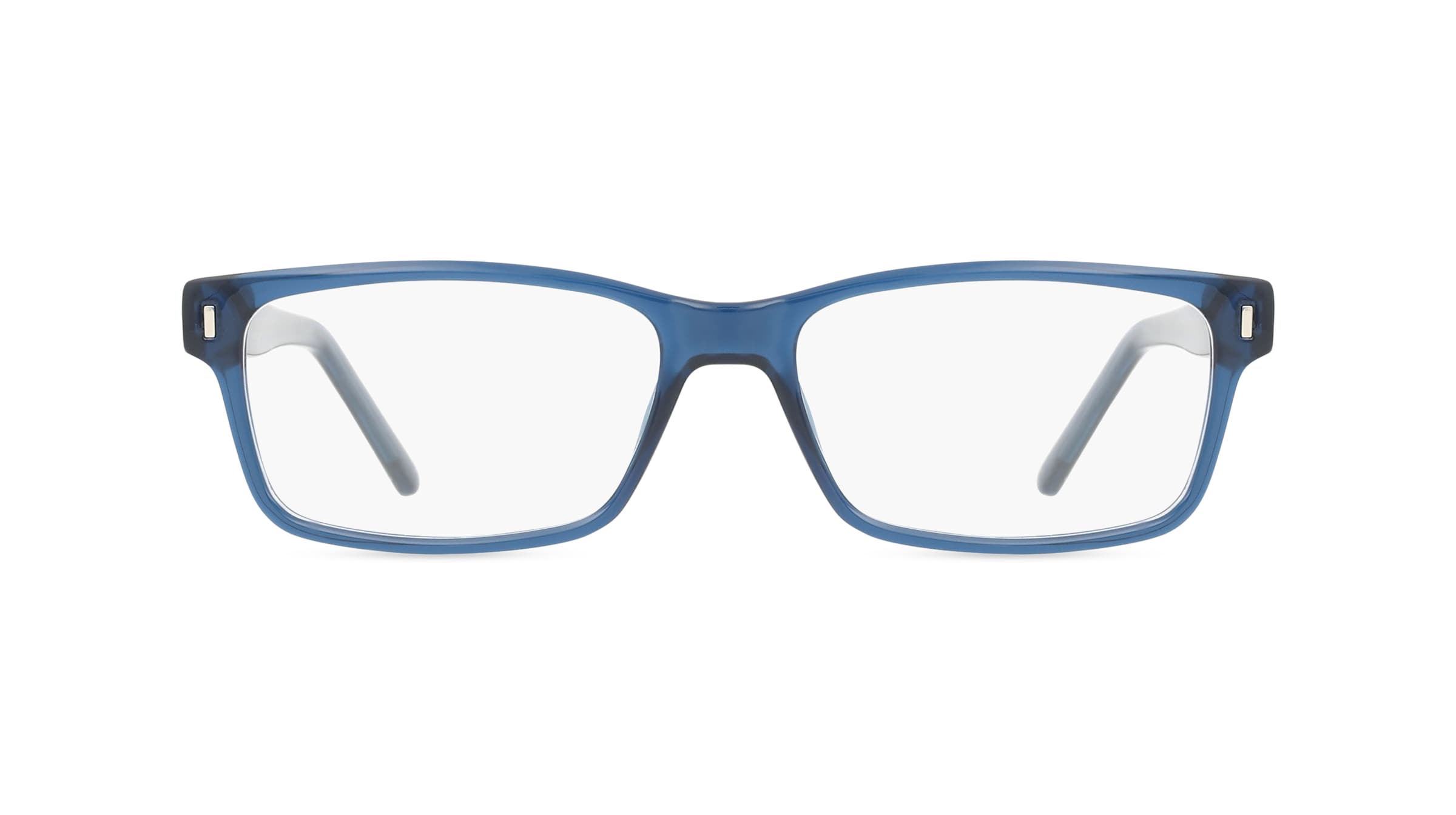 Fielmann LD 007 FLEX CL Herren-Brille inkl. Gläser Vollrand Eckig Propionat-Gestell 53mm/15mm/140mm, blau