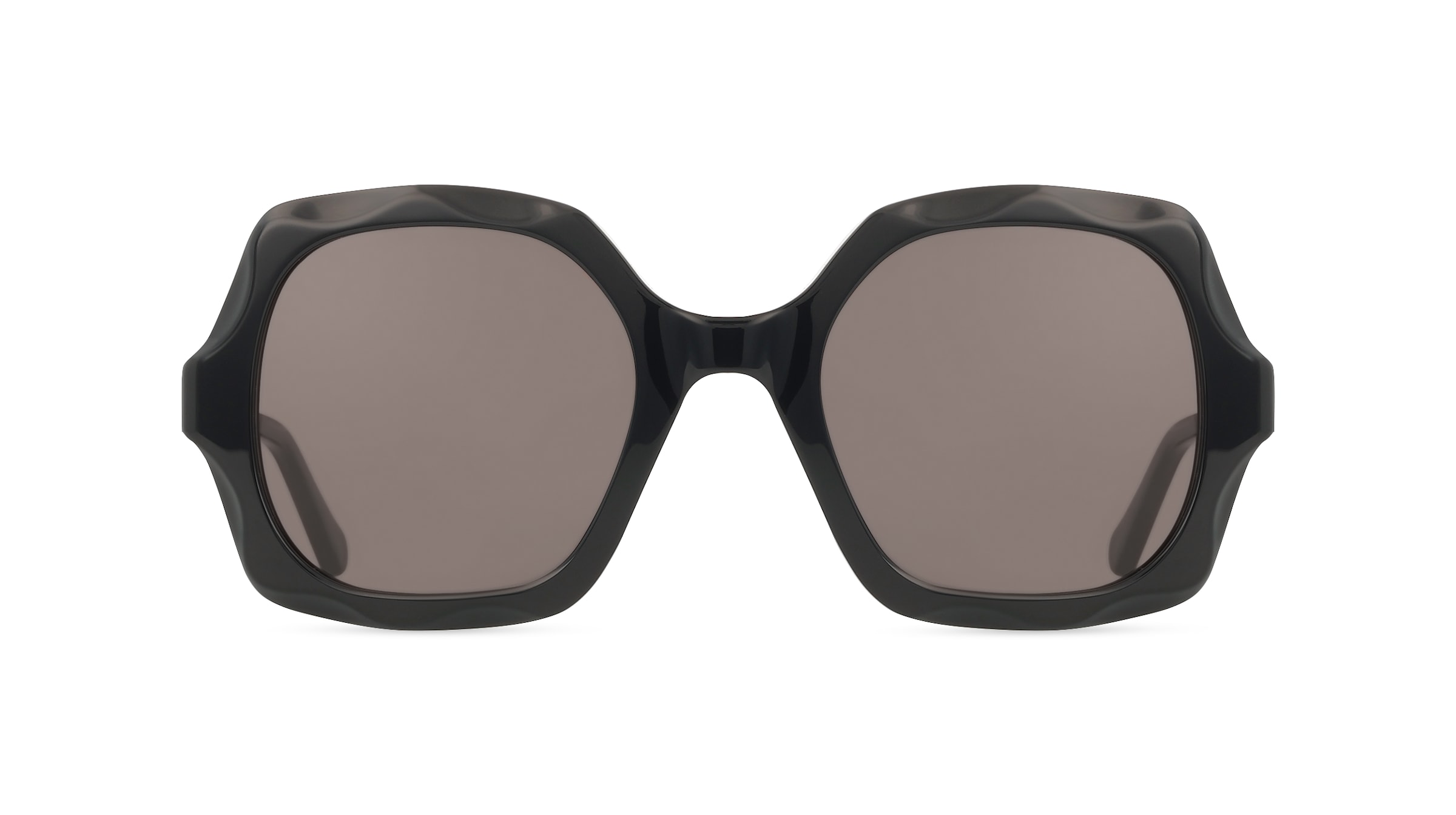 Chloé CH0226S Damen-Sonnenbrille Vollrand Rechteckig Recycled Acetat-Gestell, schwarz