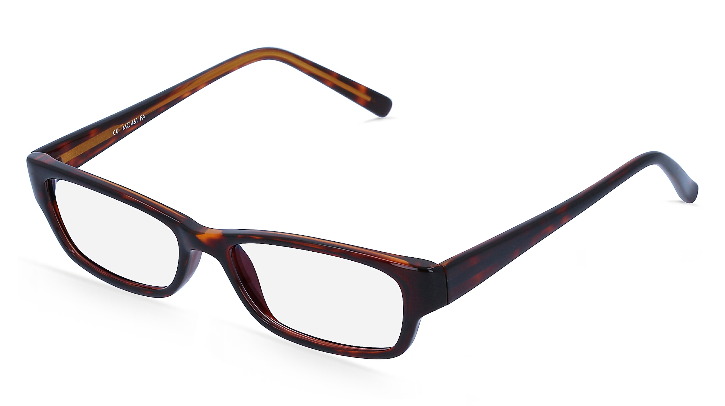 Fielmann MC 461 FA Damen-Brille inkl. Gläser Vollrand Quadratisch Propionat-Gestell 50/15/135, Havanna