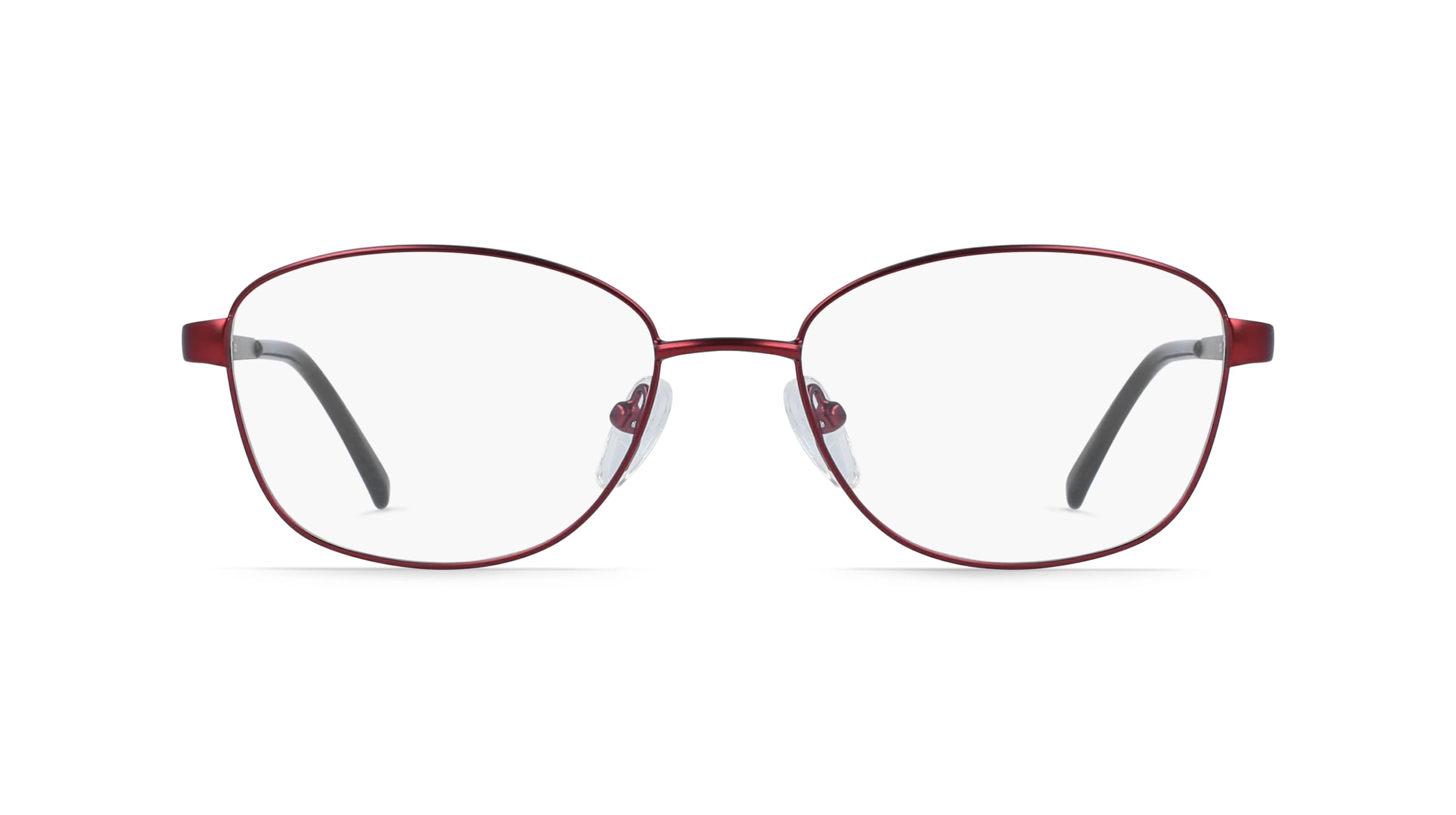 Fielmann MC 506 CL Damen-Brille inkl. Gläser Vollrand Eckig Edelstahl-Gestell 52mm/16mm/130mm, rot