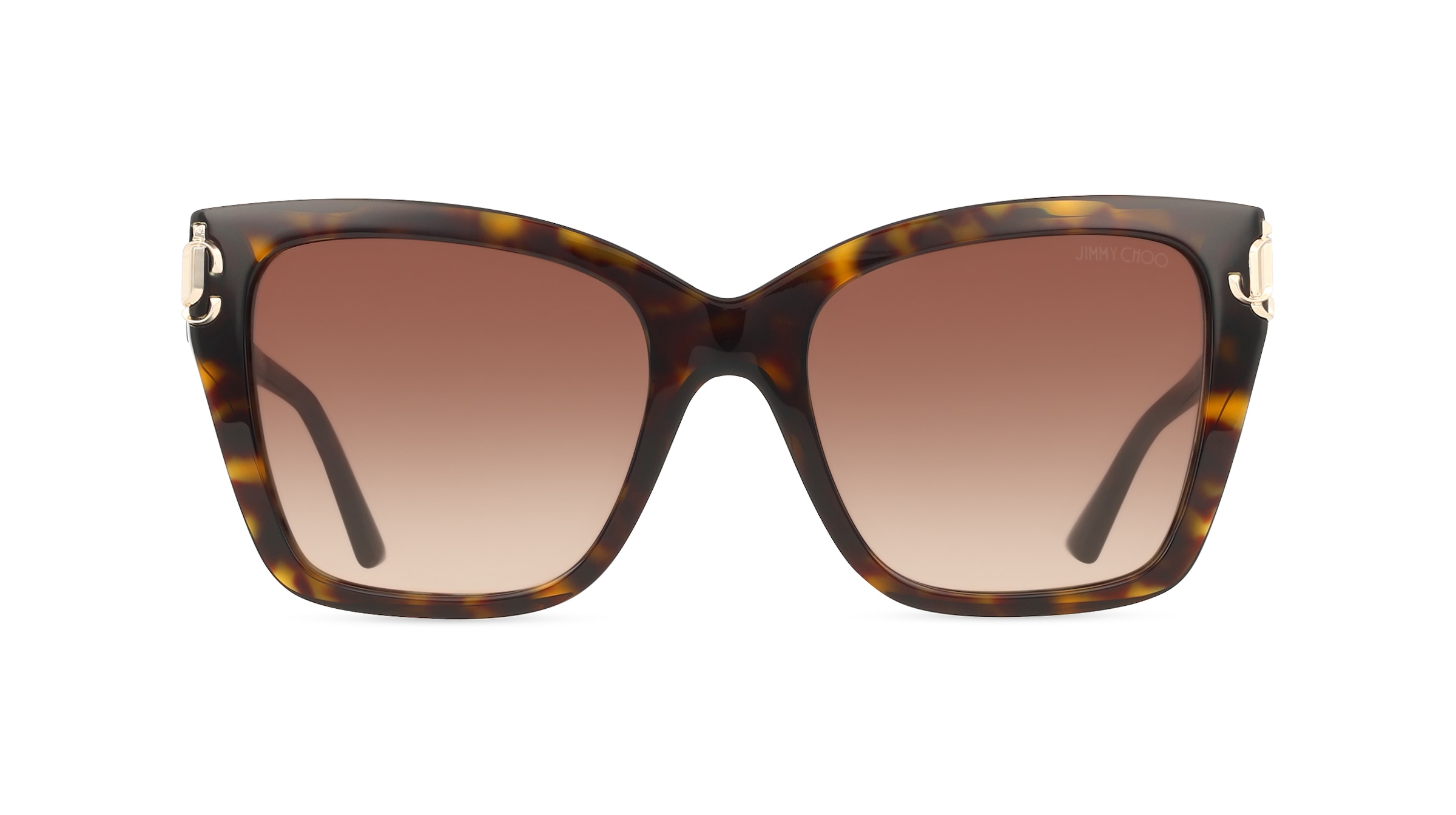 Jimmy Choo JC5012 Damen-Sonnenbrille Vollrand Eckig Acetat-Gestell, Havanna