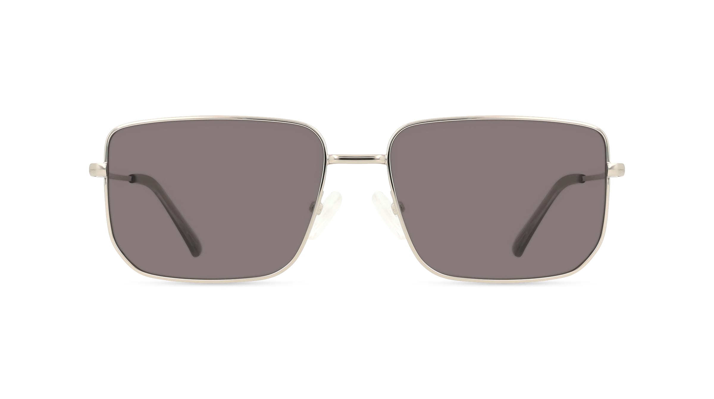 Fielmann BD 582 SUN FA FRANZ Herren-Sonnenbrille Vollrand Eckig Edelstahl-Gestell, silber