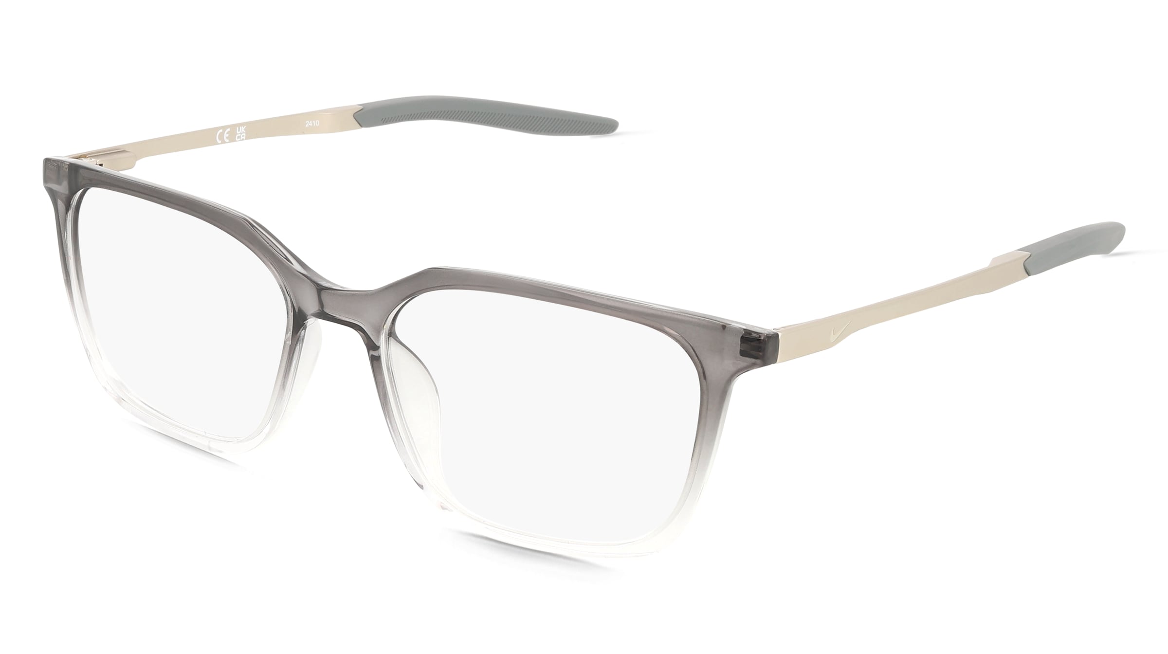 Nike NK7227 Unisex-Brille inkl. Gläser Vollrand Eckig Kunststoff-Gestell 54/17/145, Transparent
