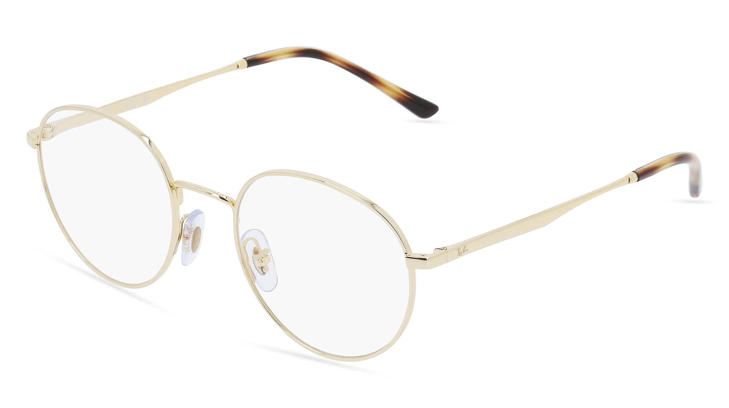 Ray-Ban RB 3681 V Unisex-Brille inkl. Gläser Vollrand Panto Metall-Gestell 50/20/145, Gold