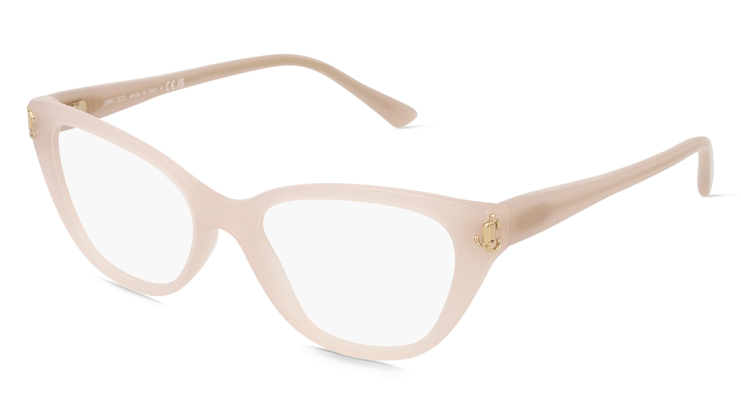 Jimmy Choo 0JC3011 Damen-Brille inkl. Gläser Vollrand Cat Eye Acetat-Gestell 52/17/145, Beige
