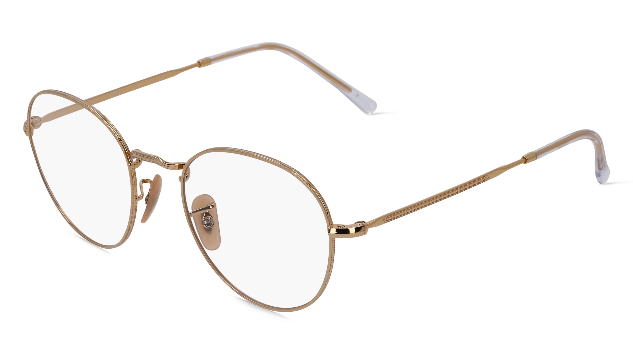 Ray-Ban RX3582V Unisex-Brille inkl. Gläser Vollrand Panto Metall-Gestell 51/20/140, Gold