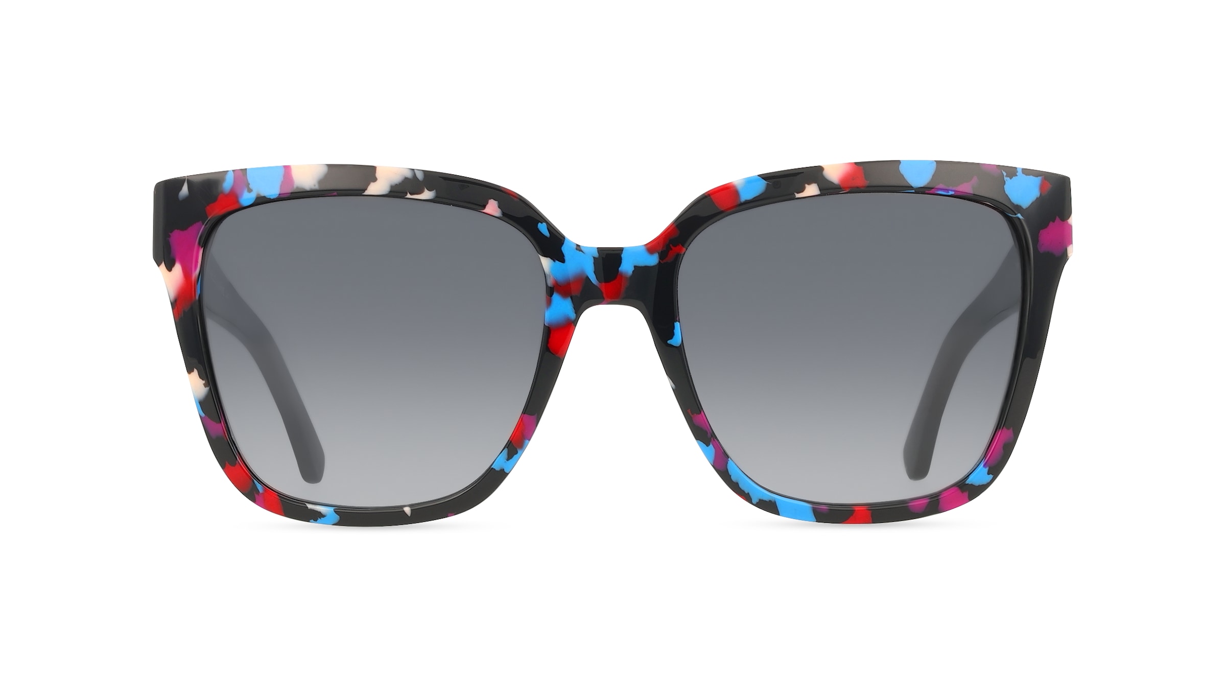 Kate Spade 207635 Damen-Sonnenbrille Vollrand Eckig Acetat-Gestell, schwarz