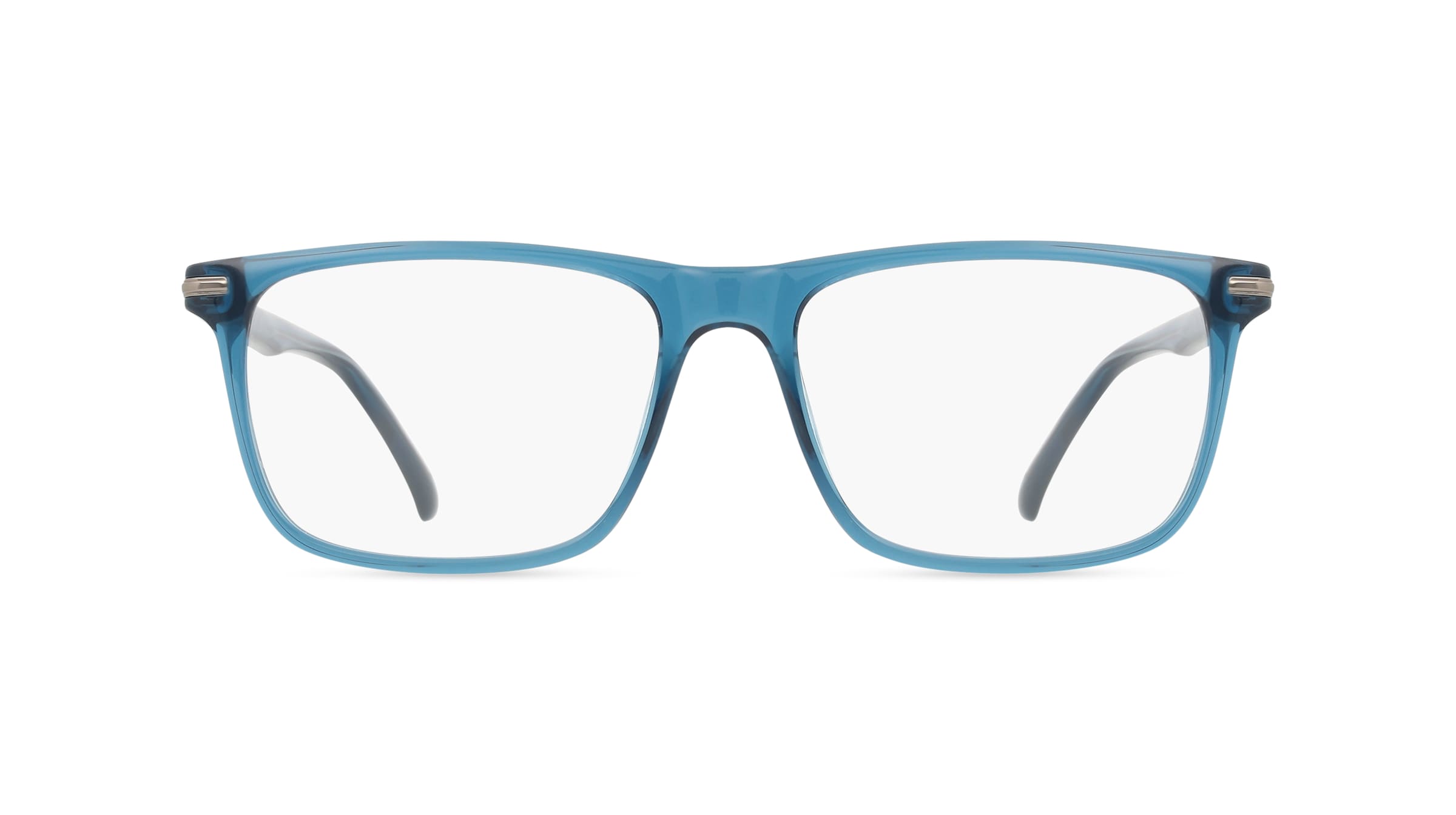 Fielmann BD 579 FLEX CL MARTIN Herren-Brille inkl. Gläser Vollrand Eckig Acetat-Gestell 57mm/17mm/150mm, blau