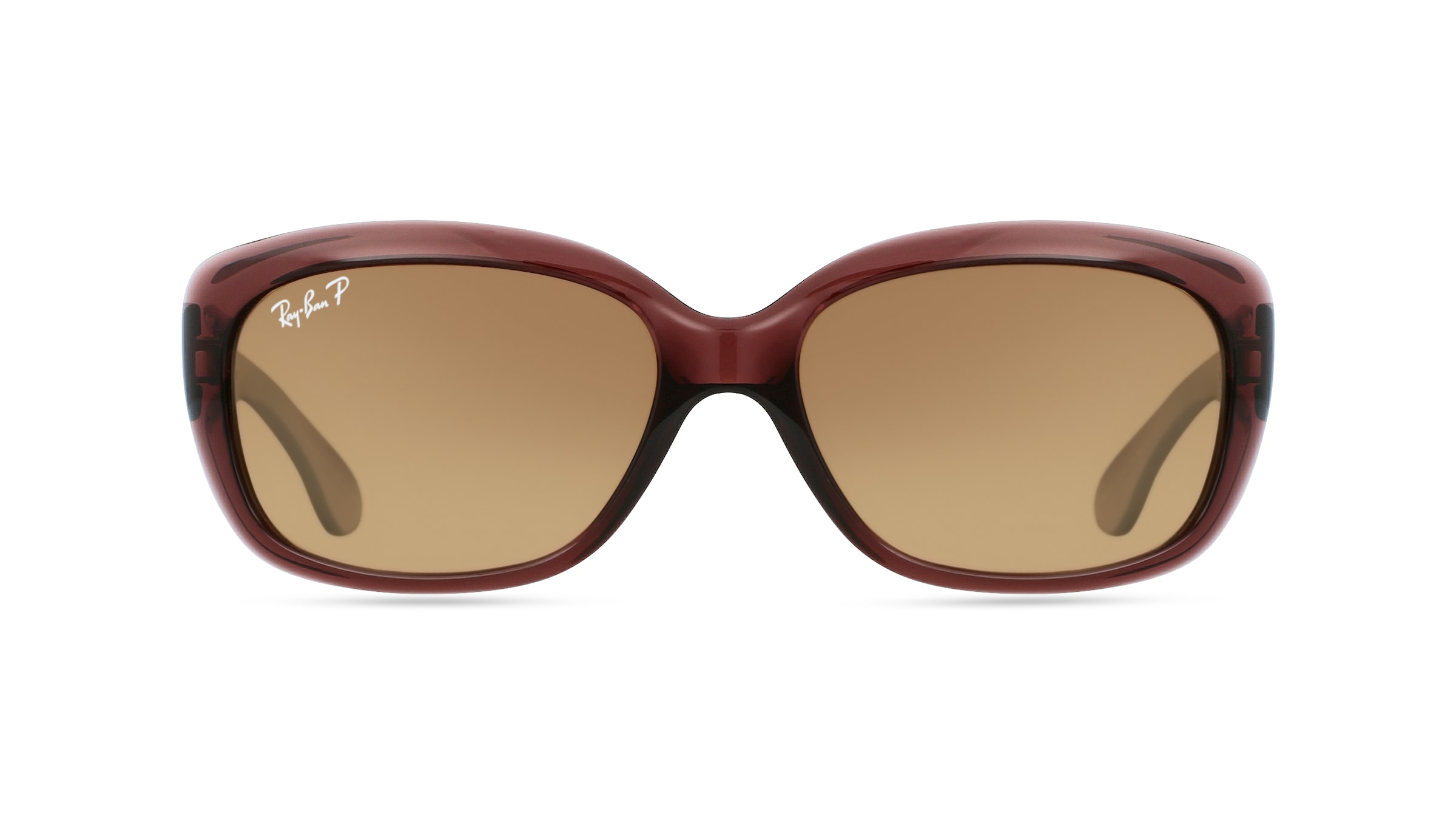 Ray-Ban RB 4101 JACKIE OHH Damen-Sonnenbrille Vollrand Butterfly Kunststoff-Gestell, braun