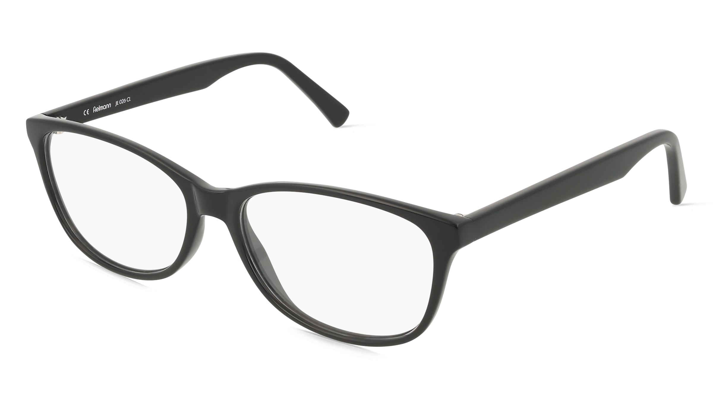 Fielmann JIL 026 CL Damen-Brille inkl. Gläser Vollrand Oval Acetat-Gestell 55/16/140, Schwarz