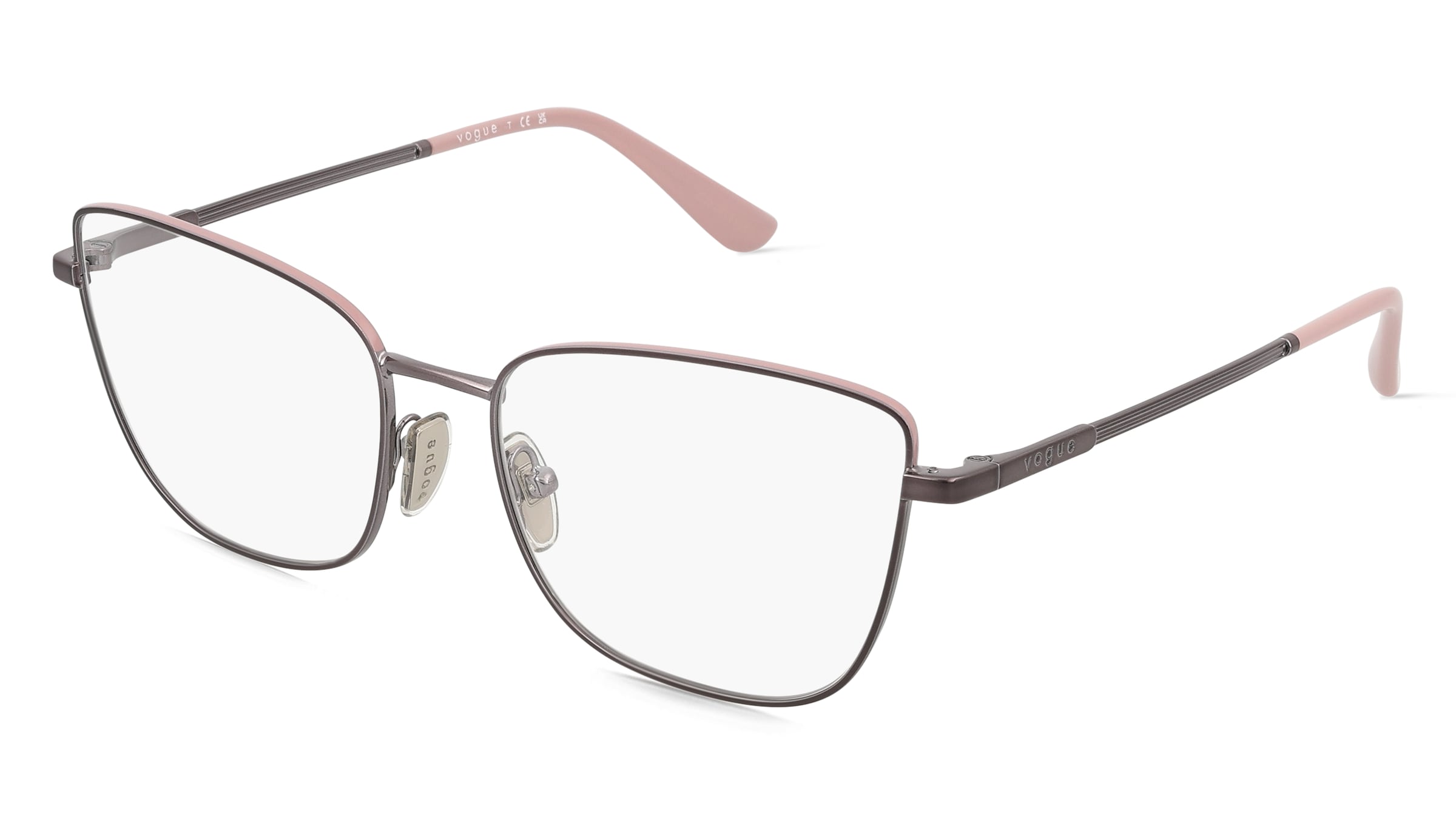 Vogue 0VO4307 Damen-Brille inkl. Gläser Vollrand Butterfly Metall-Gestell 54/17/140, Lila