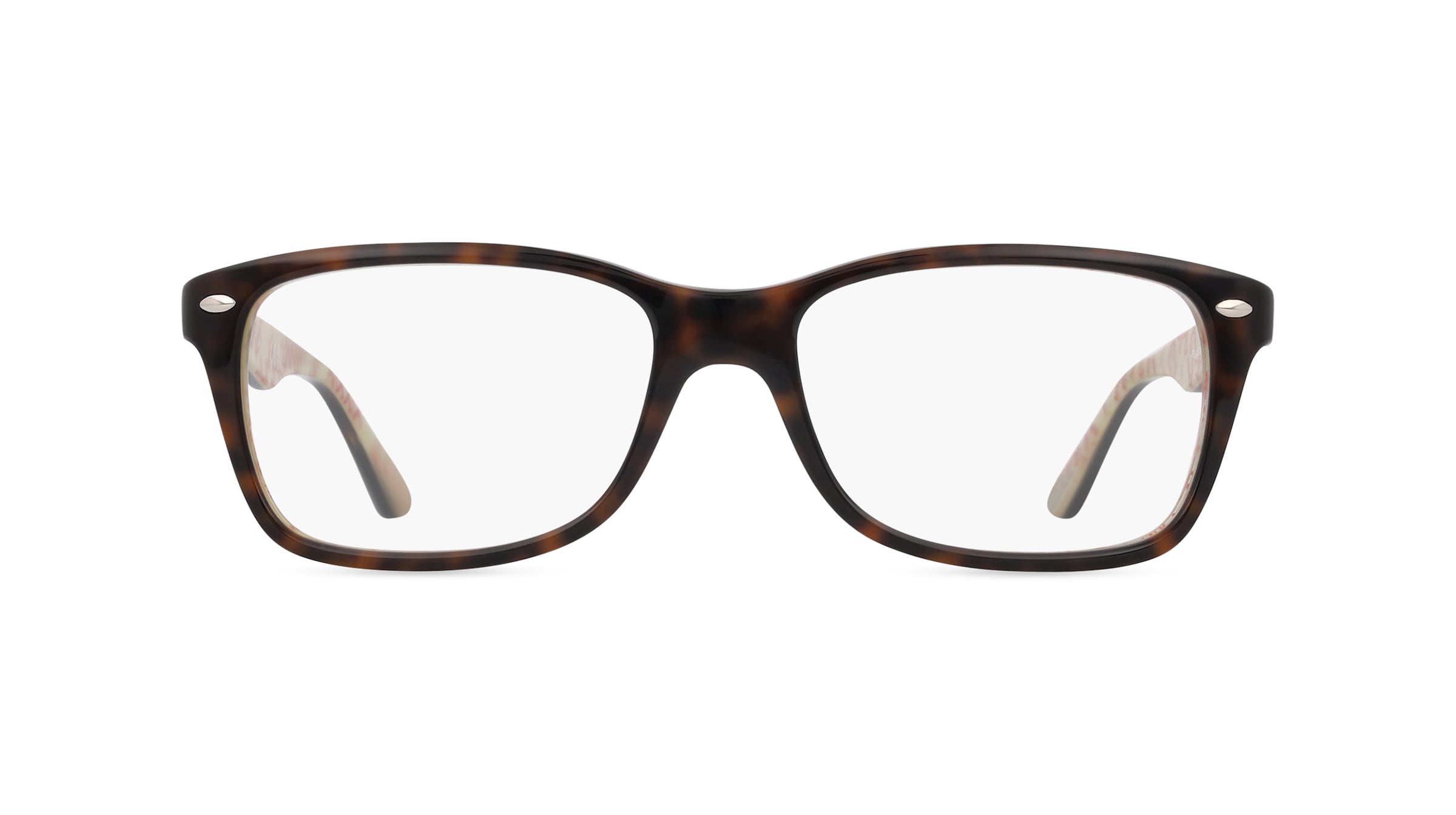 Ray-Ban RX5228 Damen-Brille inkl. Gläser Vollrand Quadratisch Acetat-Gestell 50/17/140, braun