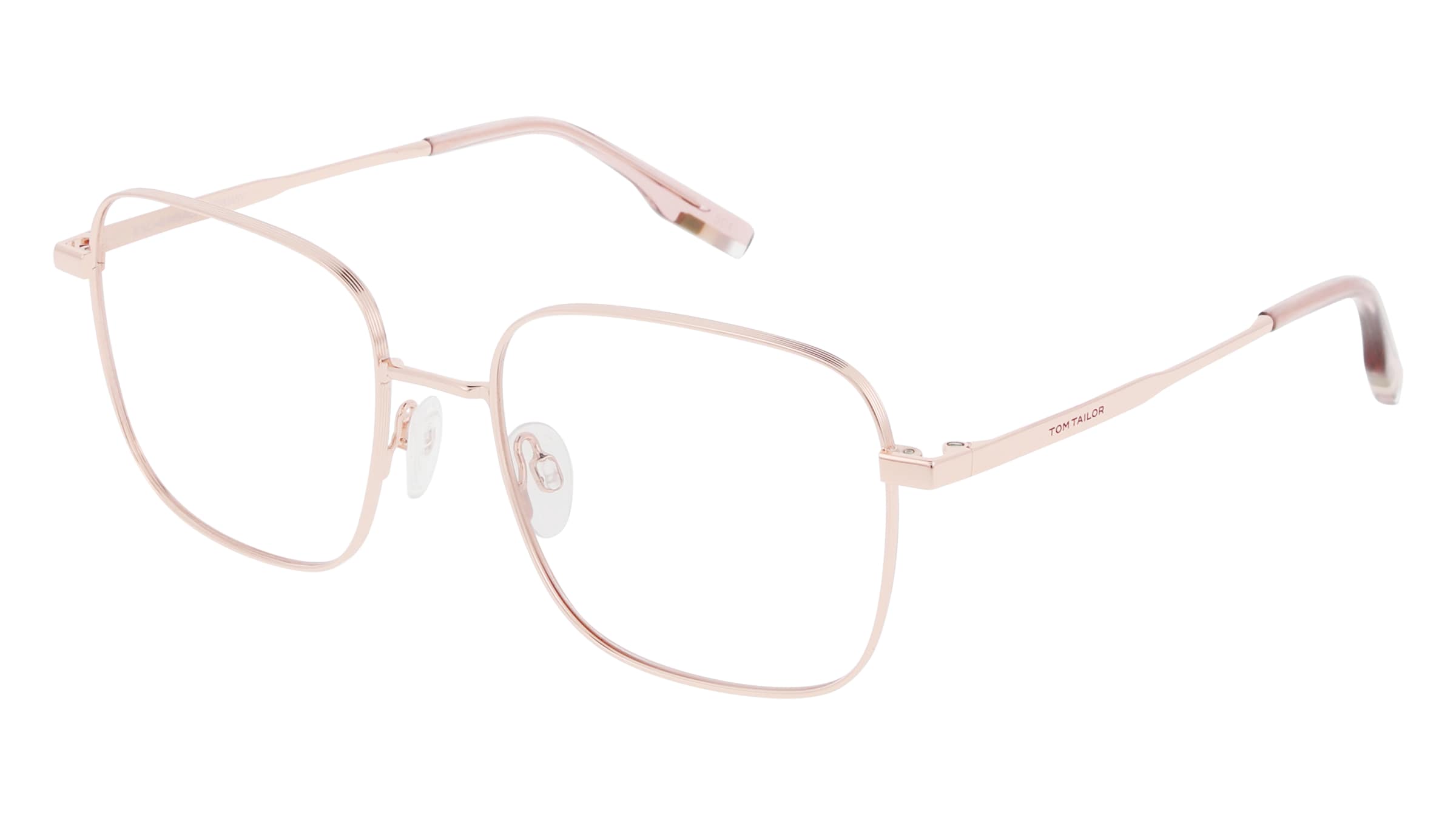Tom Tailor 672010 Damen-Brille inkl. Gläser Vollrand Quadratisch Metall-Gestell 53/18/140, Pink