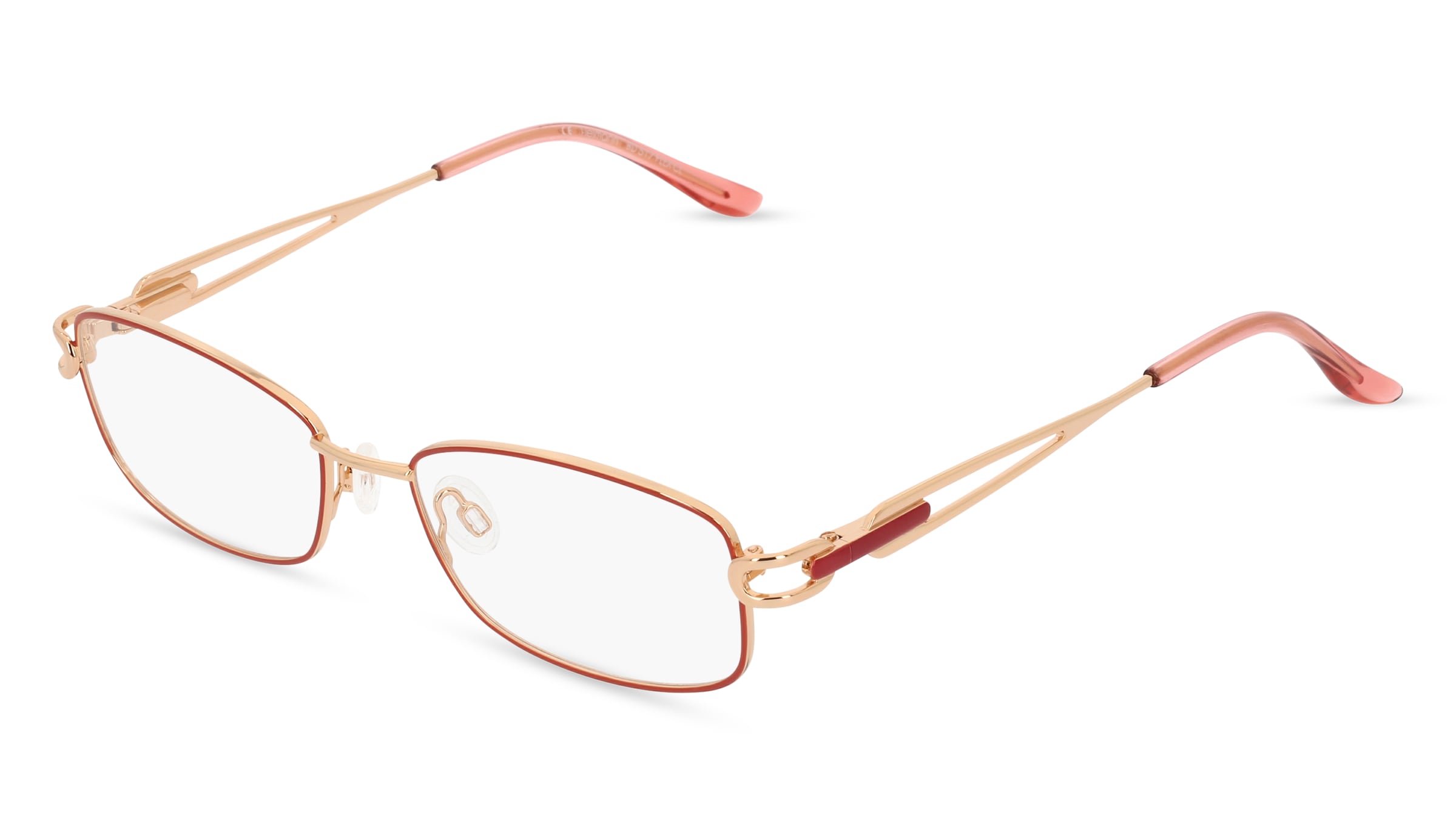 Fielmann BD 517 FLEX CL Damen-Brille inkl. Gläser Vollrand Quadratisch Metall-Gestell 50/17/130, Gold