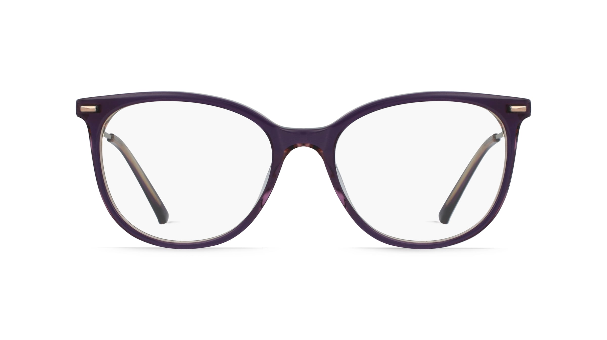 Fielmann BE 006 FA Damen-Brille inkl. Gläser Vollrand Panto Acetat-Gestell 52mm/17mm/135mm, lila