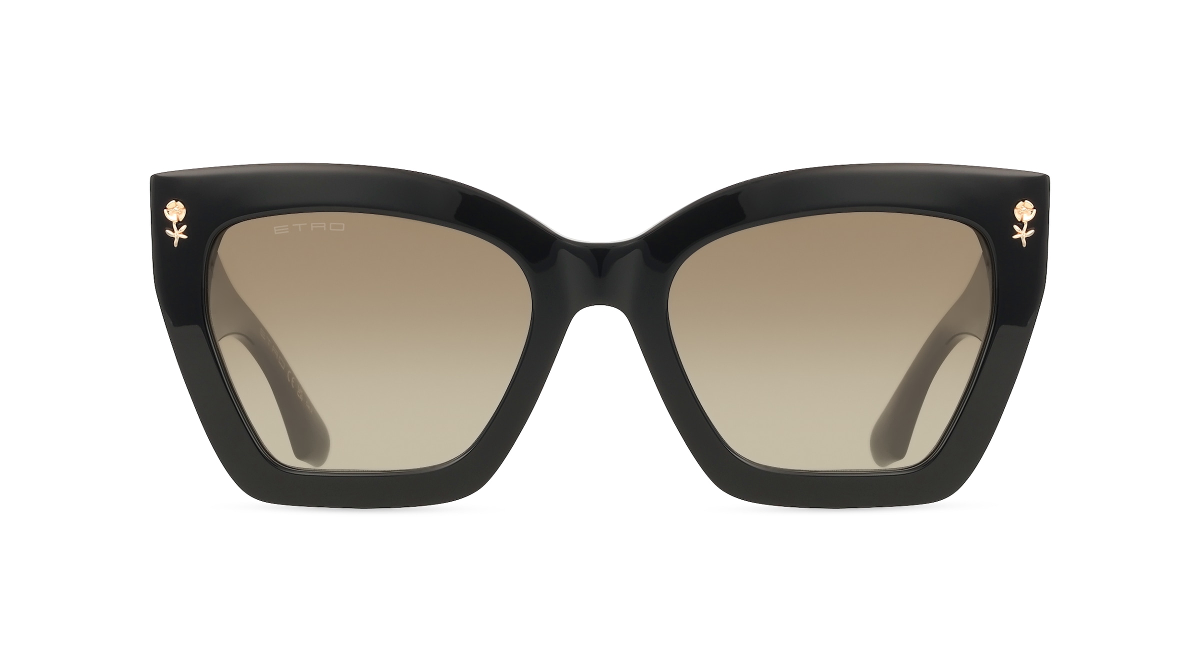 Etro 0090/S Damen-Sonnenbrille Vollrand Rectangular Acetat-Gestell, schwarz