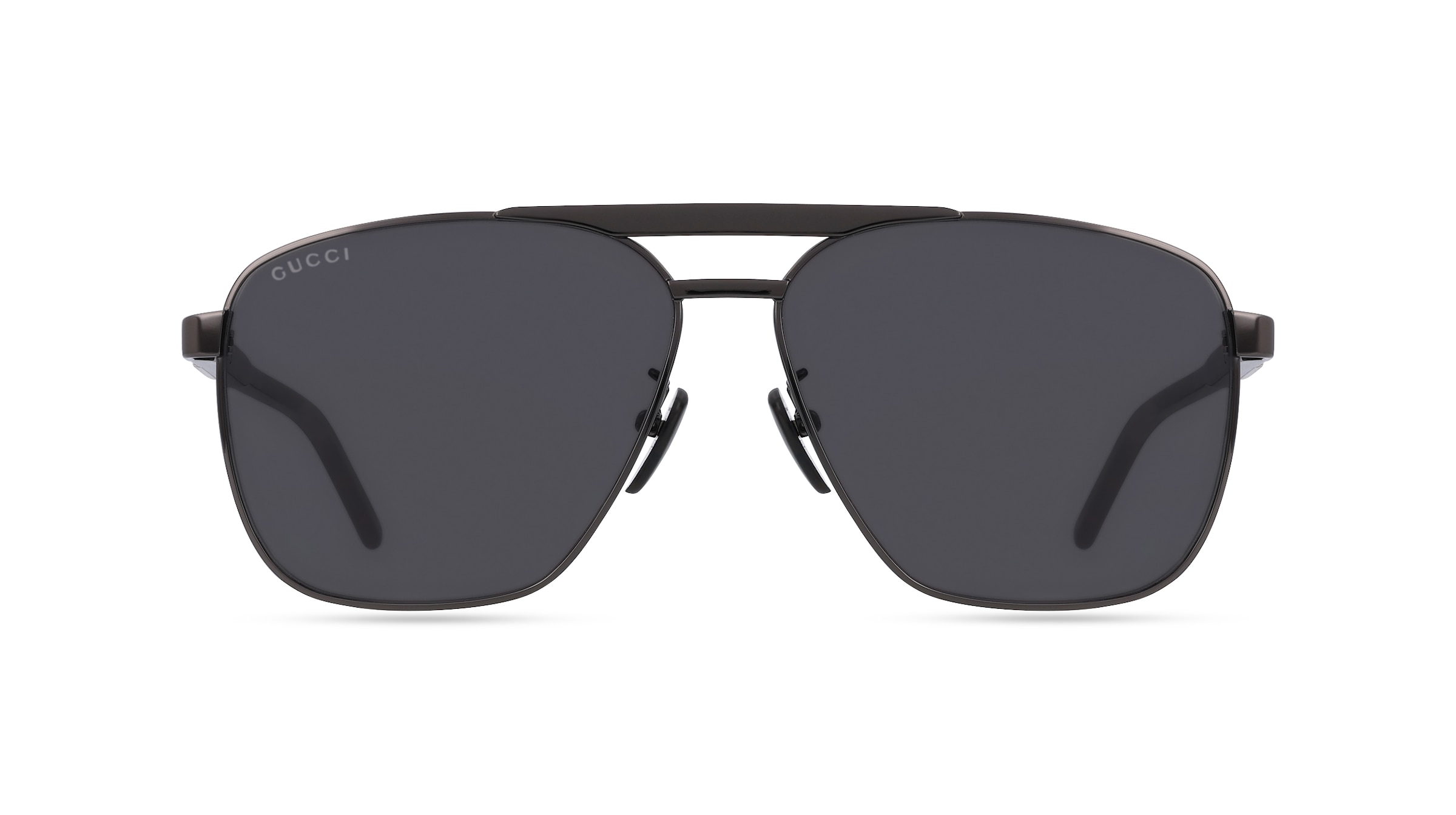 Gucci GG1164S Unisex-Sonnenbrille Vollrand Pilot Metall-Gestell, grau