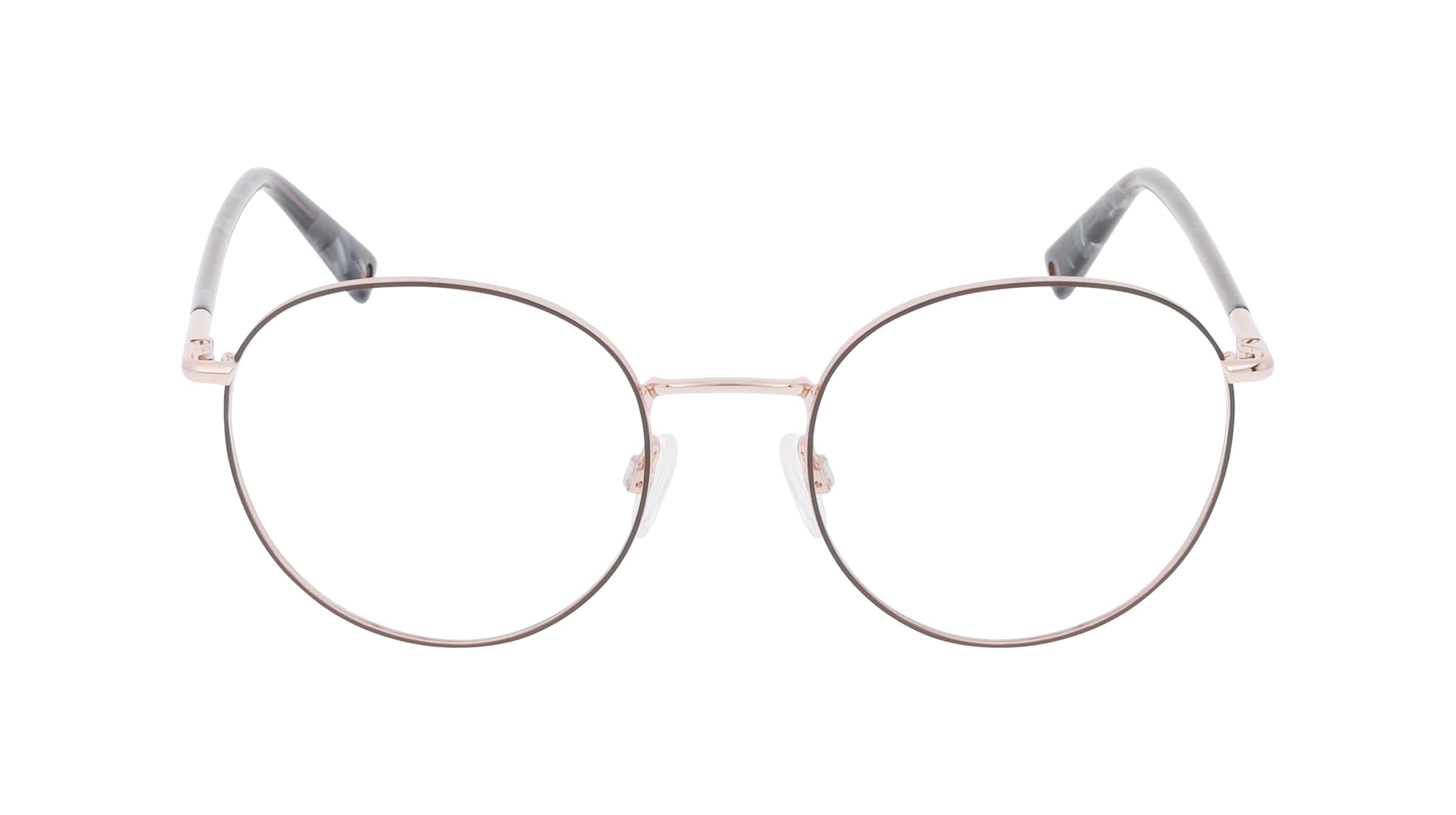 BRENDEL eyewear 902441 Damen-Brille inkl. Gläser Vollrand Rund Metall-Gestell 52mm/20mm/145mm, Grau