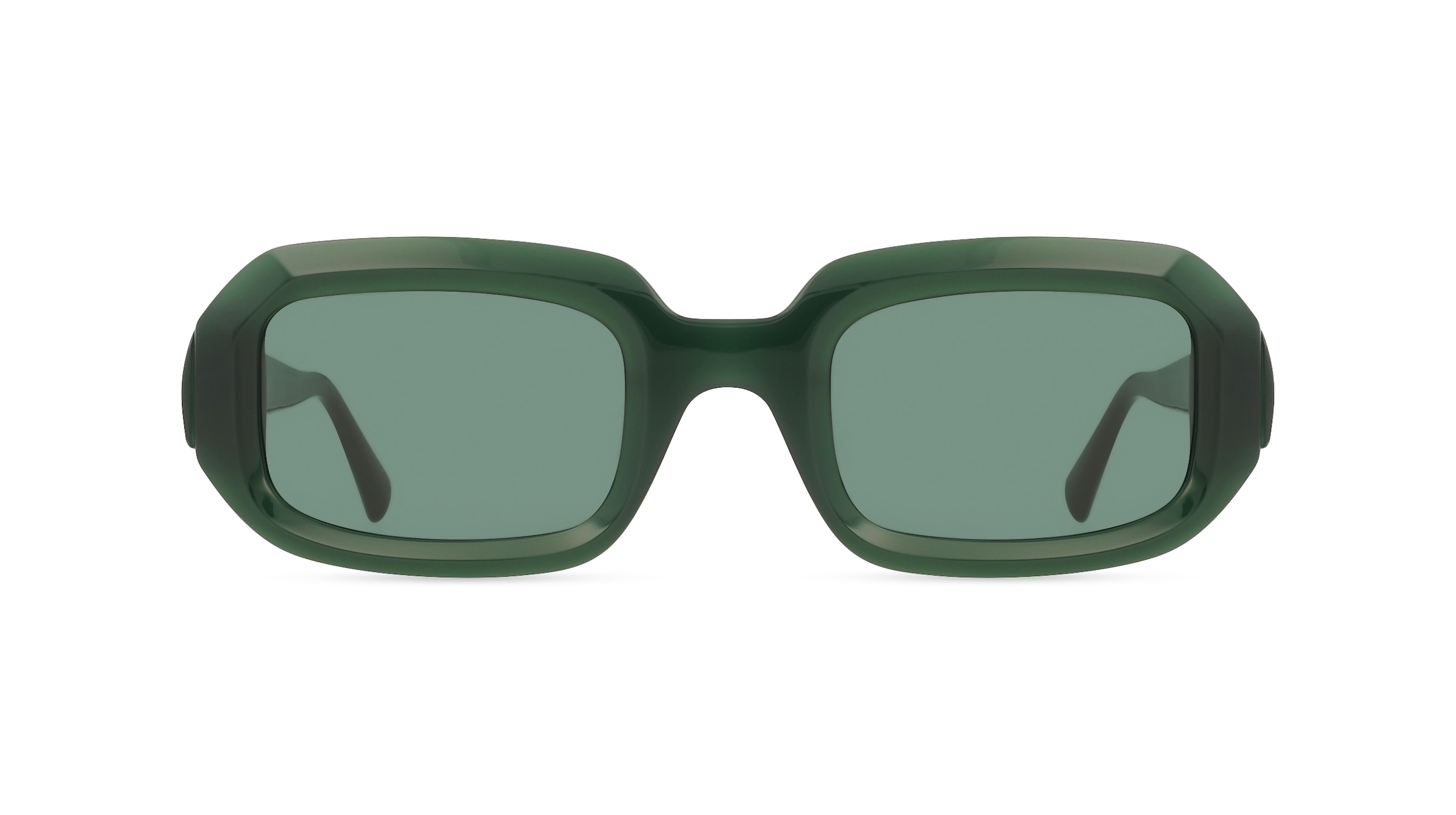 Sandro SA6068 Damen-Sonnenbrille Vollrand Eckig Acetat-Gestell, grün