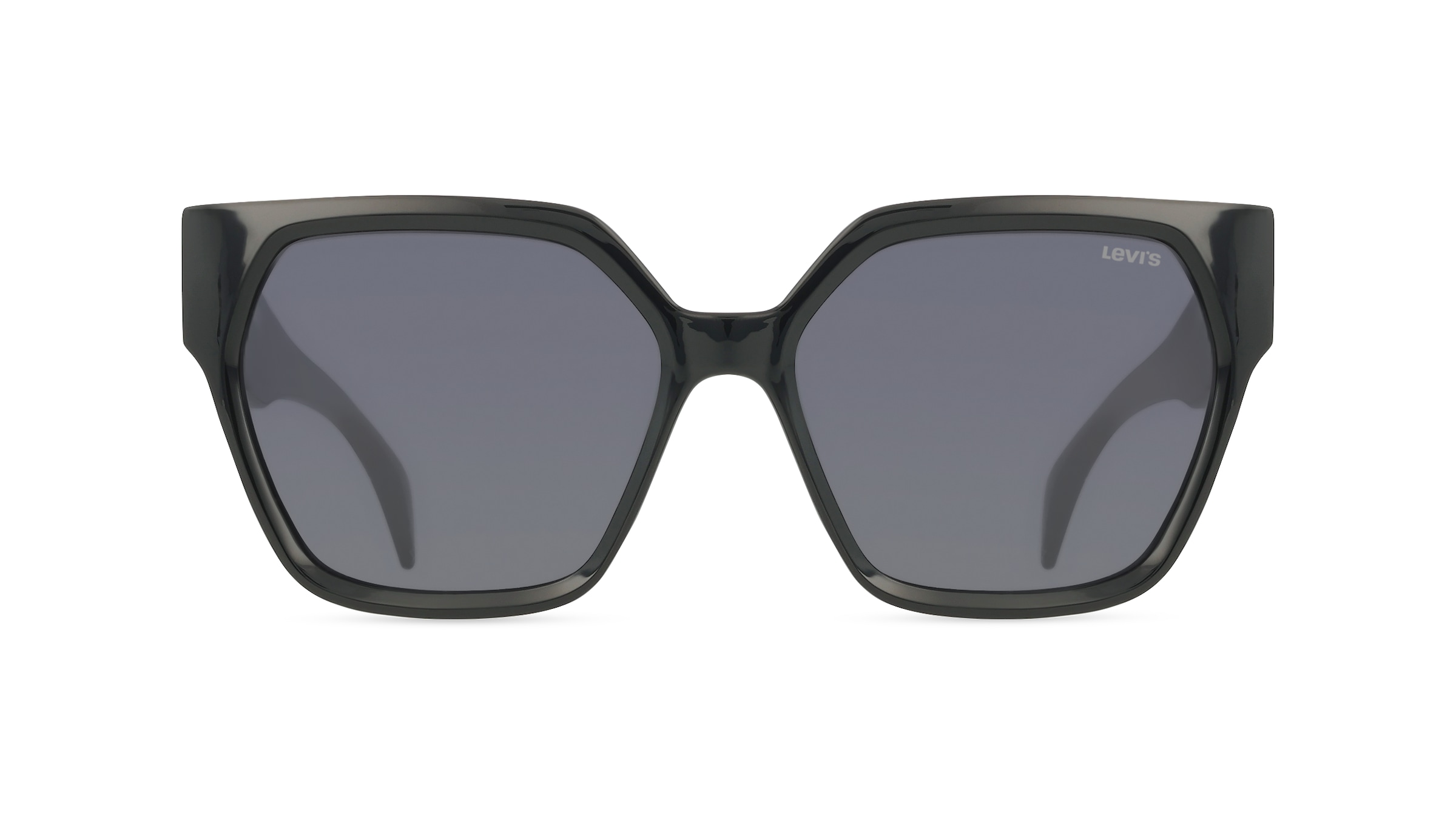 Levi’s 207231 Damen-Sonnenbrille Vollrand Eckig Kunststoff-Gestell, schwarz