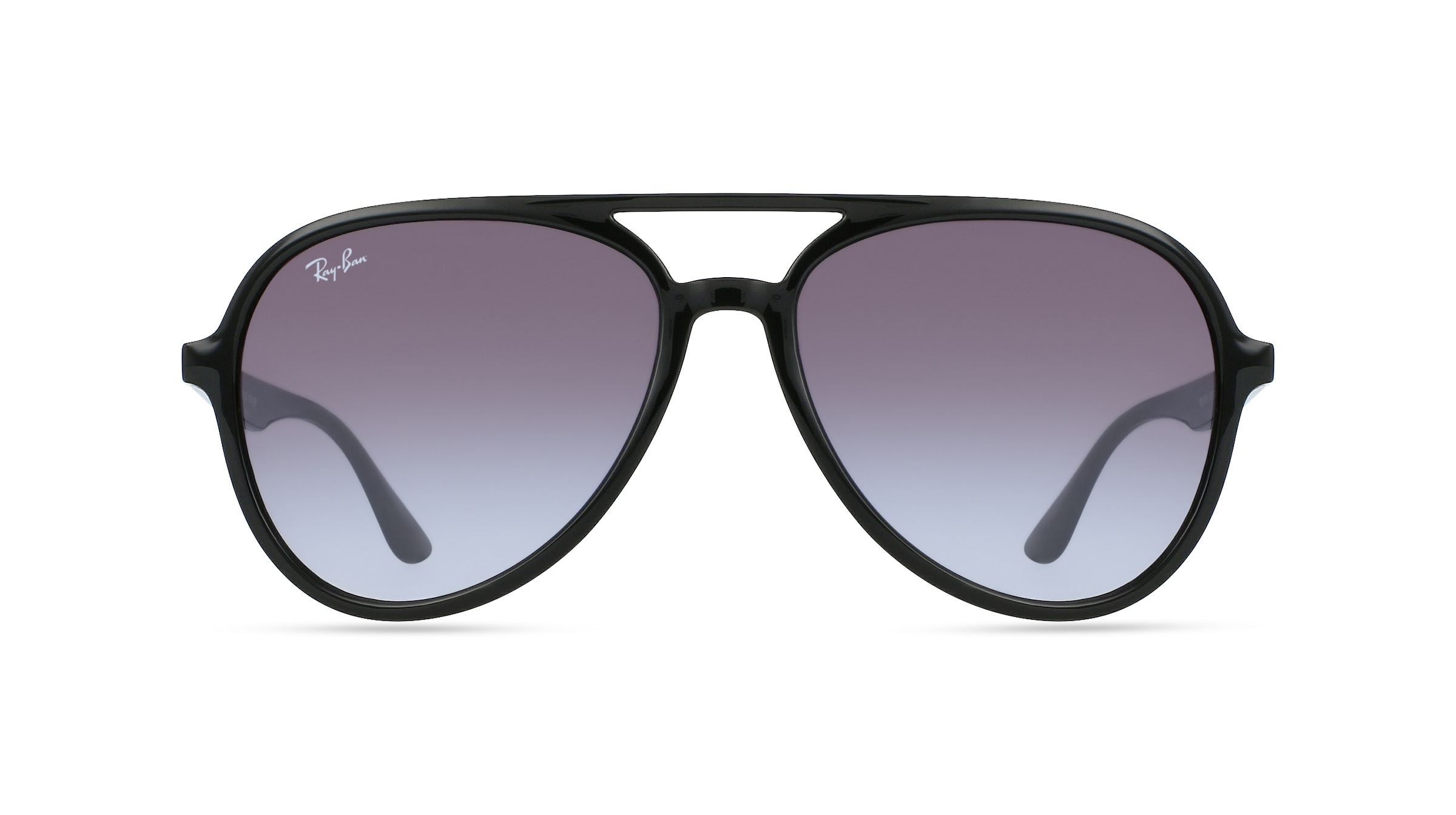 Ray-Ban RB 4376 Unisex-Sonnenbrille Vollrand Pilot Kunststoff-Gestell, schwarz